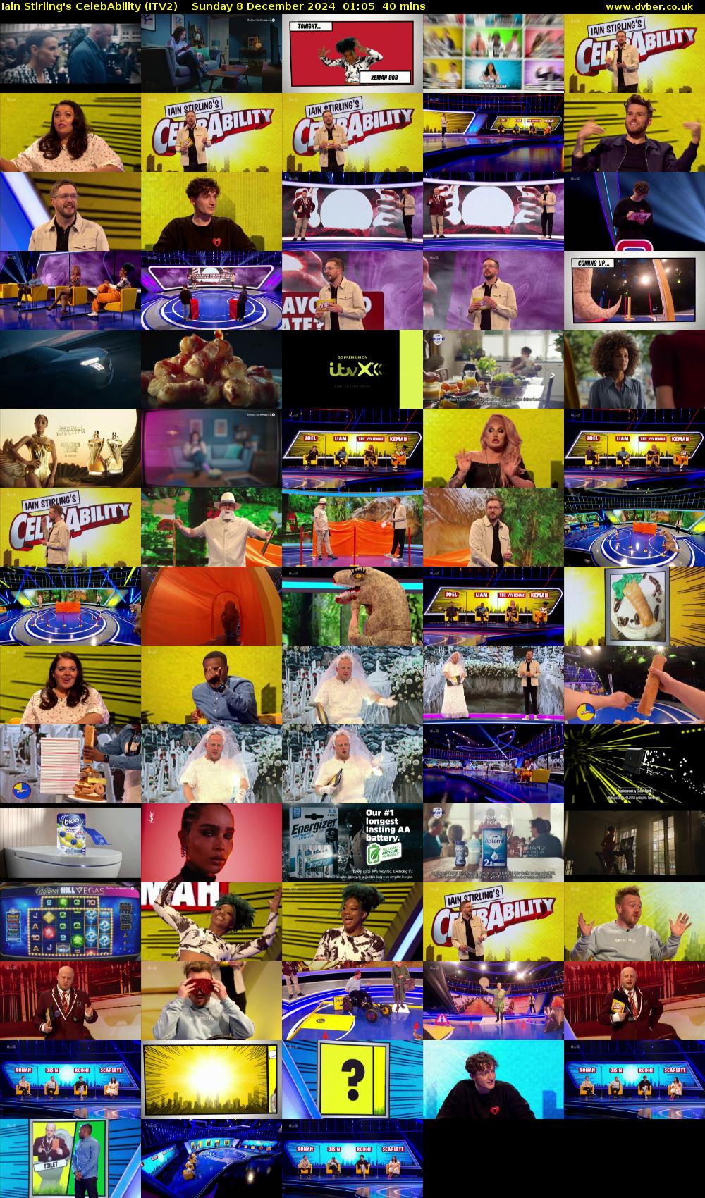 Iain Stirling's CelebAbility (ITV2) Sunday 8 December 2024 01:05 - 01:45