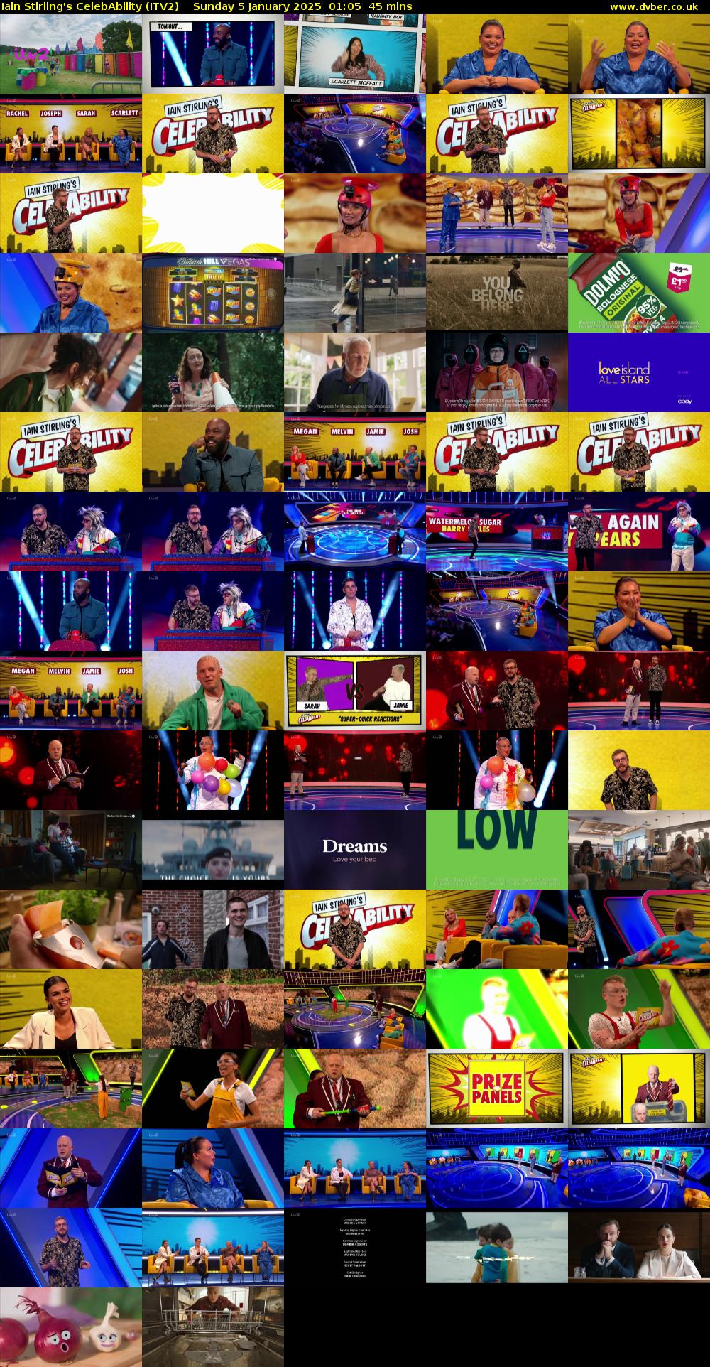 Iain Stirling's CelebAbility (ITV2) Sunday 5 January 2025 01:05 - 01:50