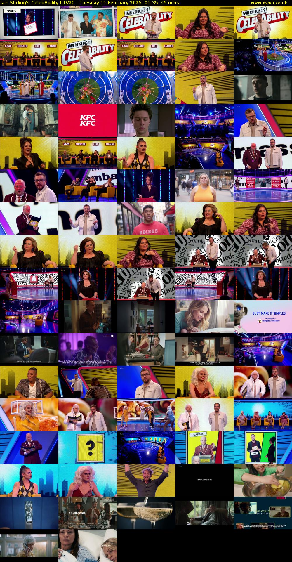 Iain Stirling's CelebAbility (ITV2) Tuesday 11 February 2025 01:35 - 02:20