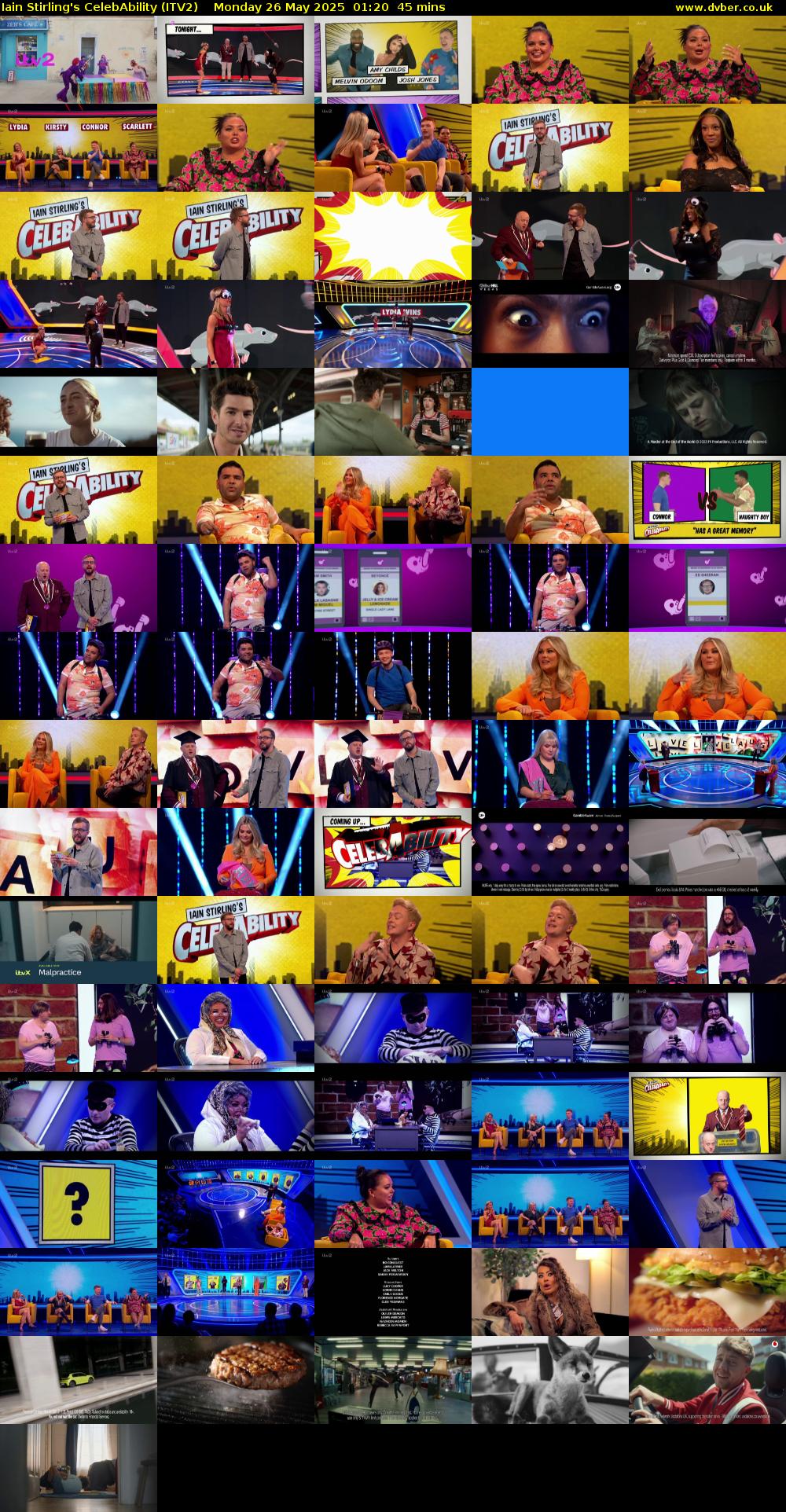 Iain Stirling's CelebAbility (ITV2) Monday 26 May 2025 01:20 - 02:05