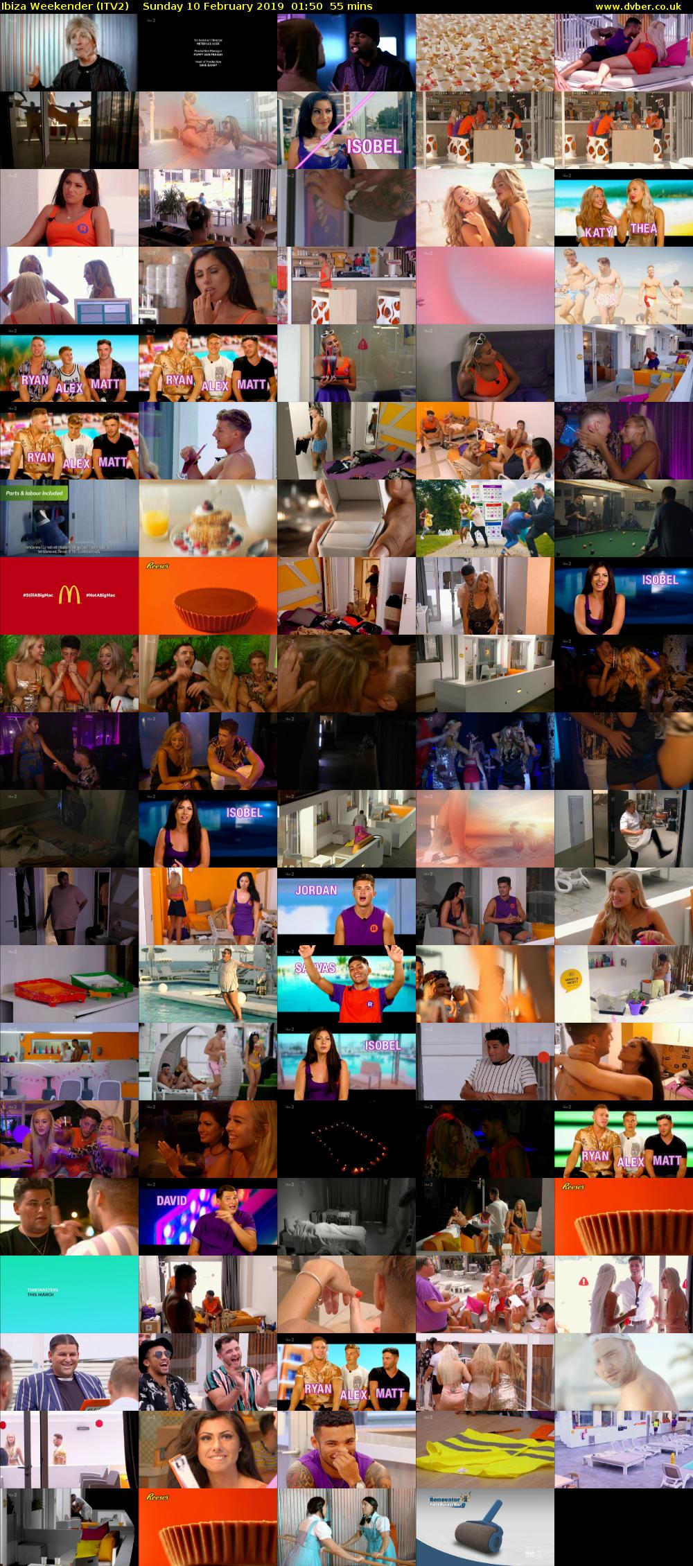 Ibiza Weekender (ITV2) Sunday 10 February 2019 01:50 - 02:45