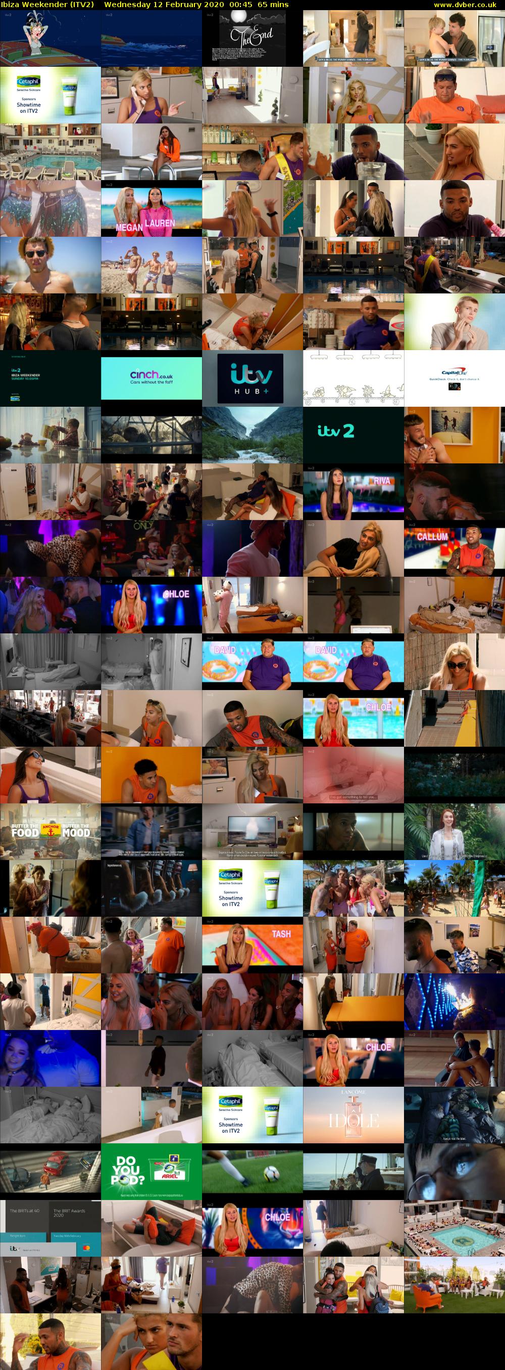 Ibiza Weekender (ITV2) Wednesday 12 February 2020 00:45 - 01:50