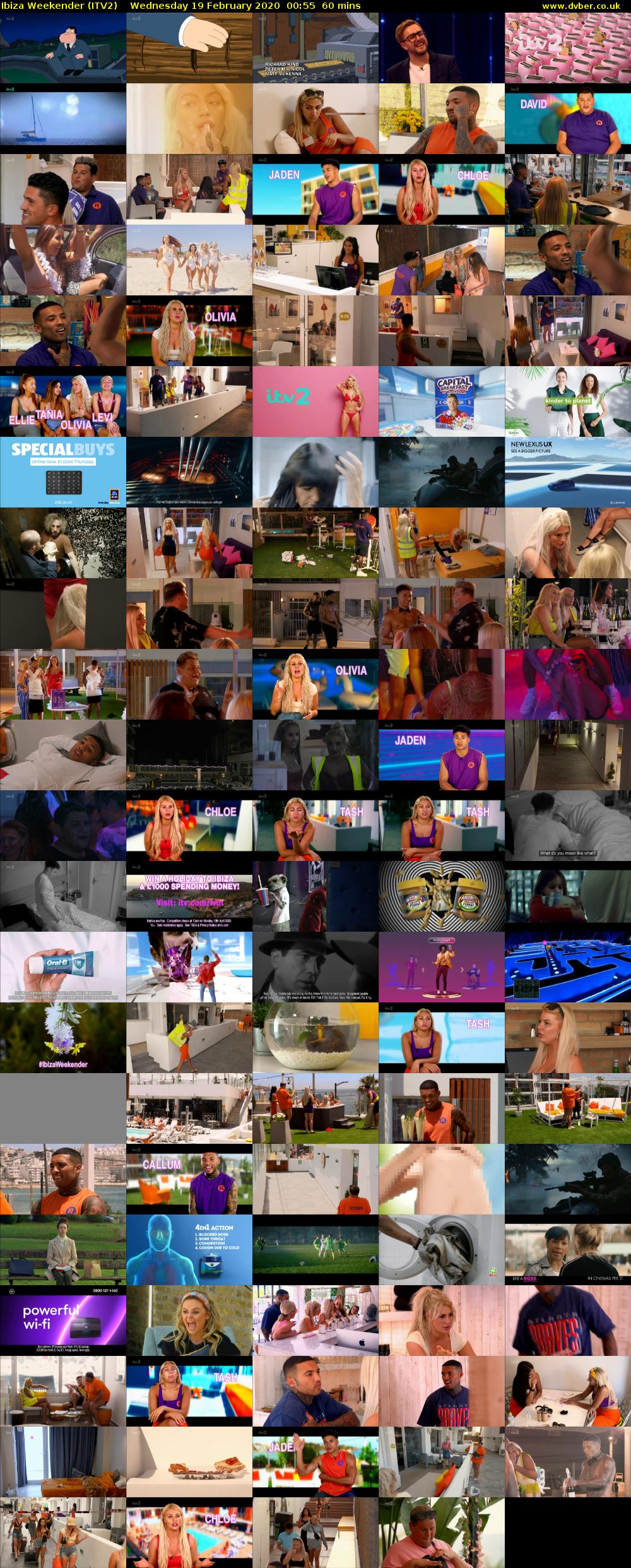 Ibiza Weekender (ITV2) Wednesday 19 February 2020 00:55 - 01:55