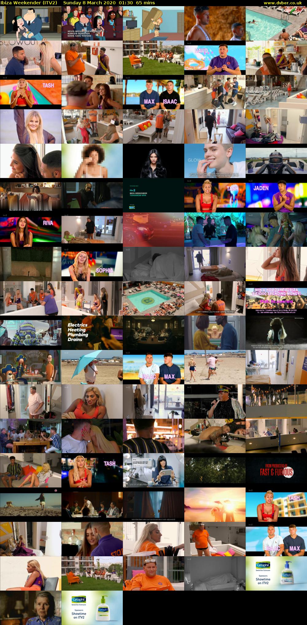 Ibiza Weekender (ITV2) Sunday 8 March 2020 01:30 - 02:35