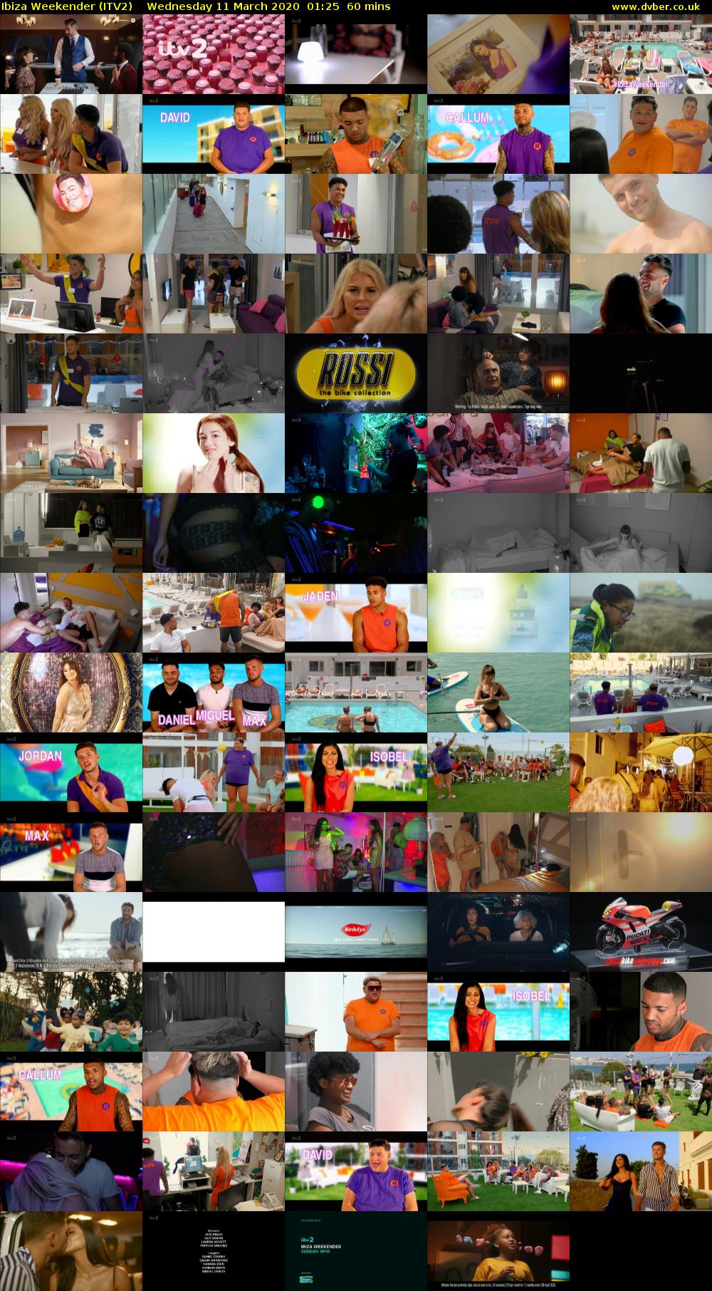 Ibiza Weekender (ITV2) Wednesday 11 March 2020 01:25 - 02:25