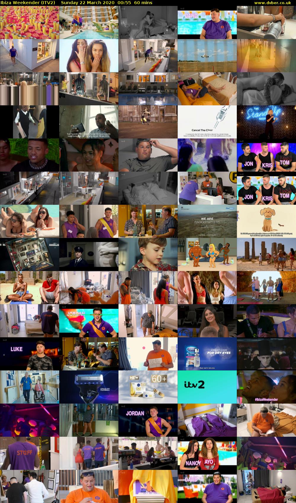 Ibiza Weekender (ITV2) Sunday 22 March 2020 00:55 - 01:55