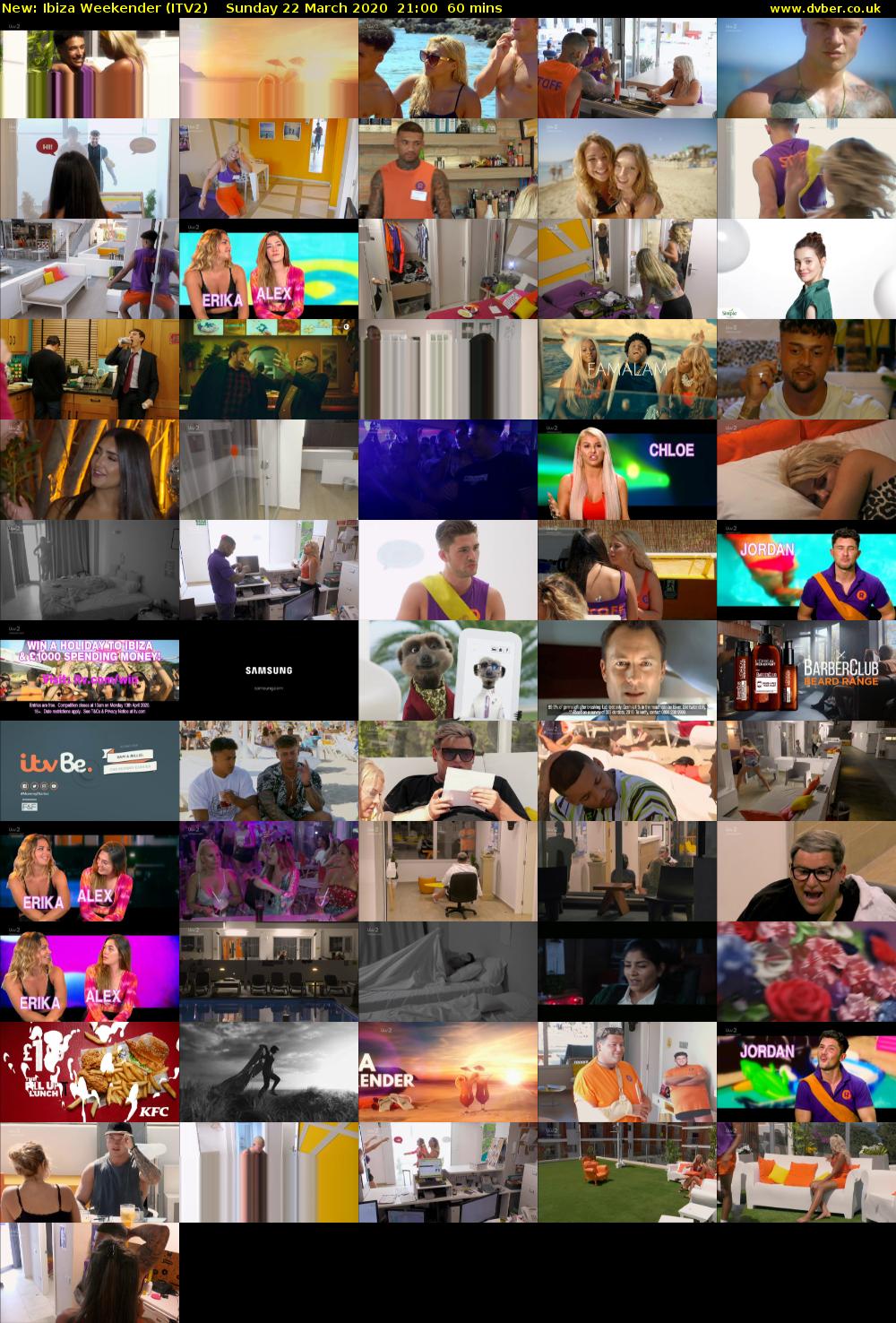 Ibiza Weekender (ITV2) Sunday 22 March 2020 21:00 - 22:00