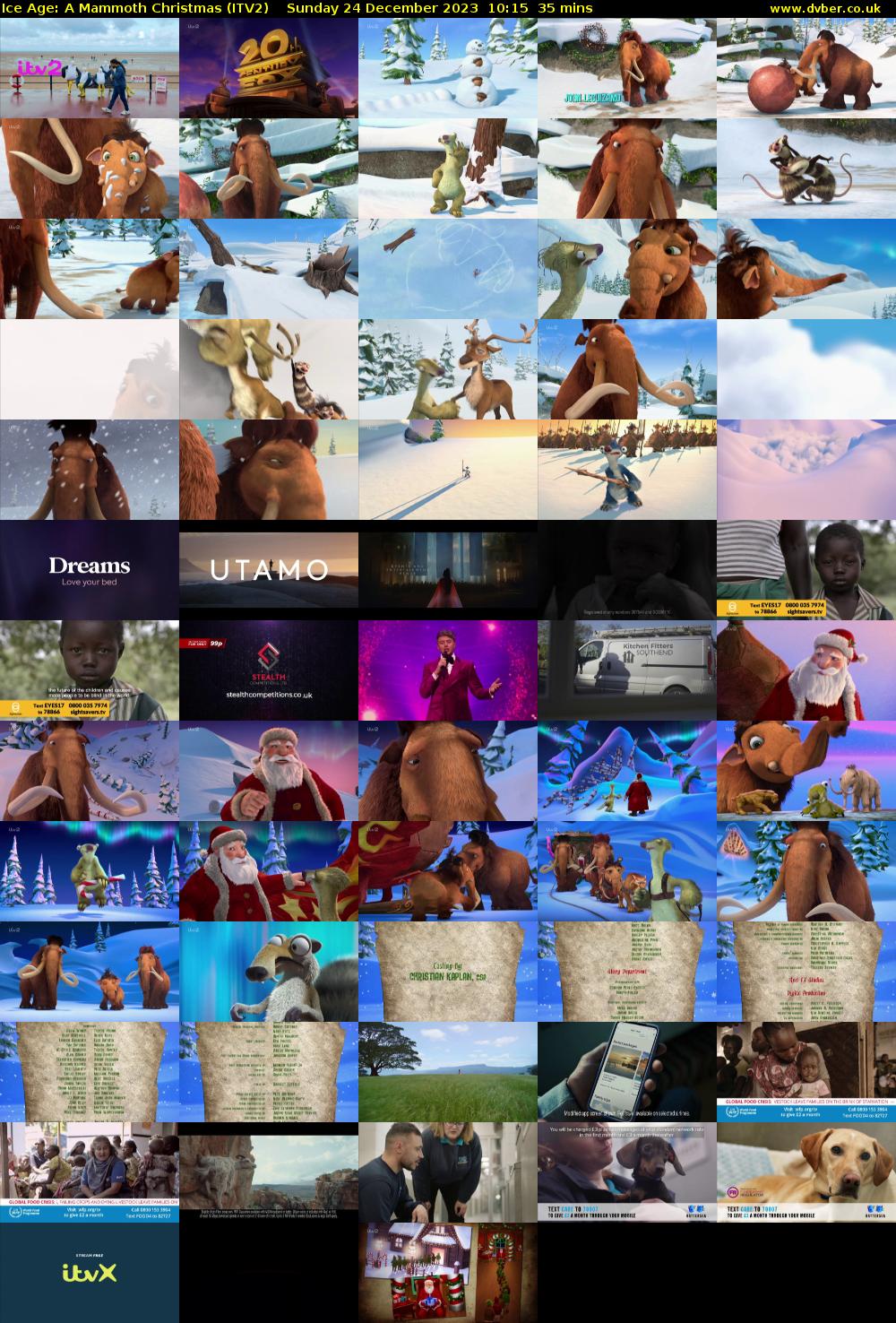 Ice Age: A Mammoth Christmas (ITV2) Sunday 24 December 2023 10:15 - 10:50