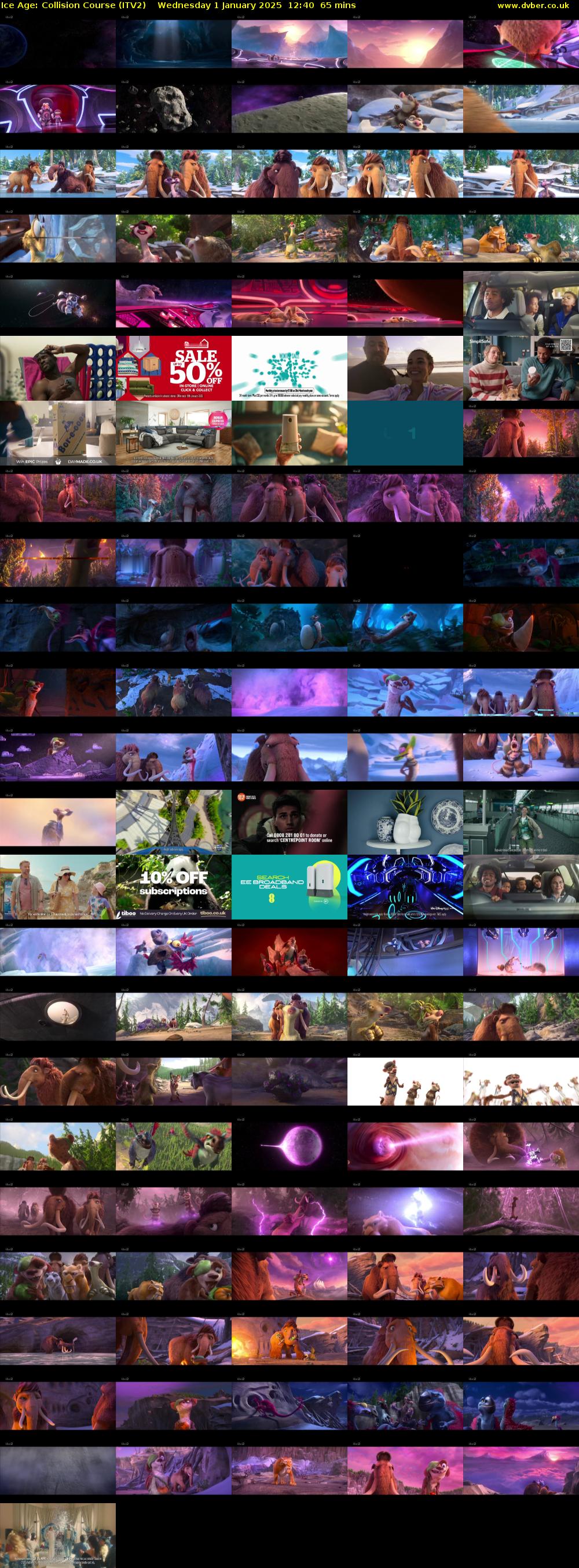 Ice Age: Collision Course (ITV2) Wednesday 1 January 2025 12:40 - 13:45