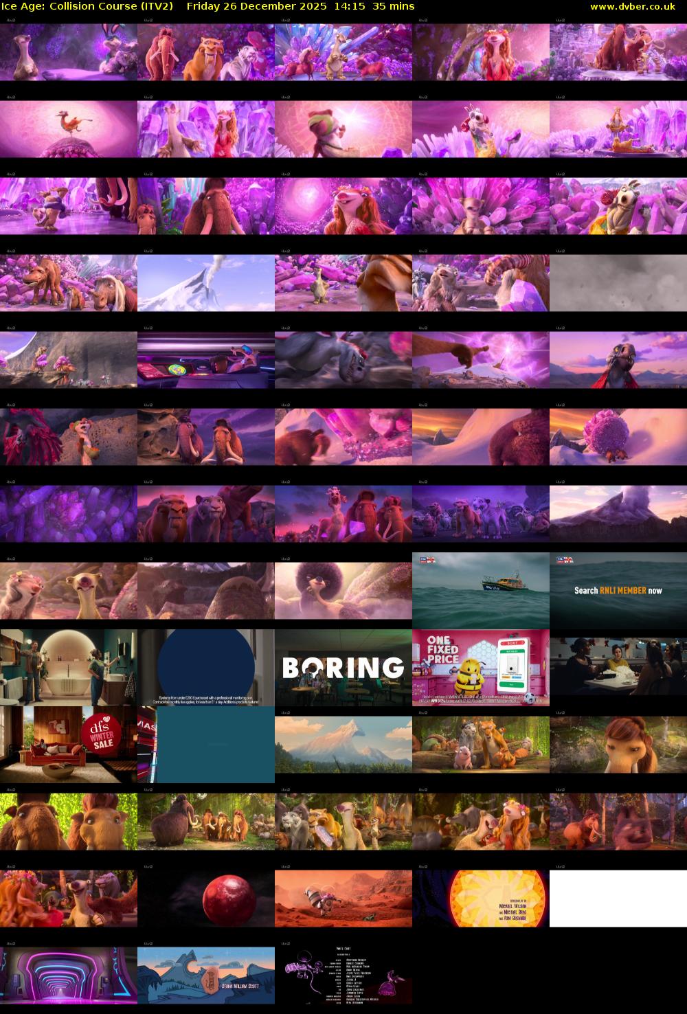 Ice Age: Collision Course (ITV2) Friday 26 December 2025 14:15 - 14:50