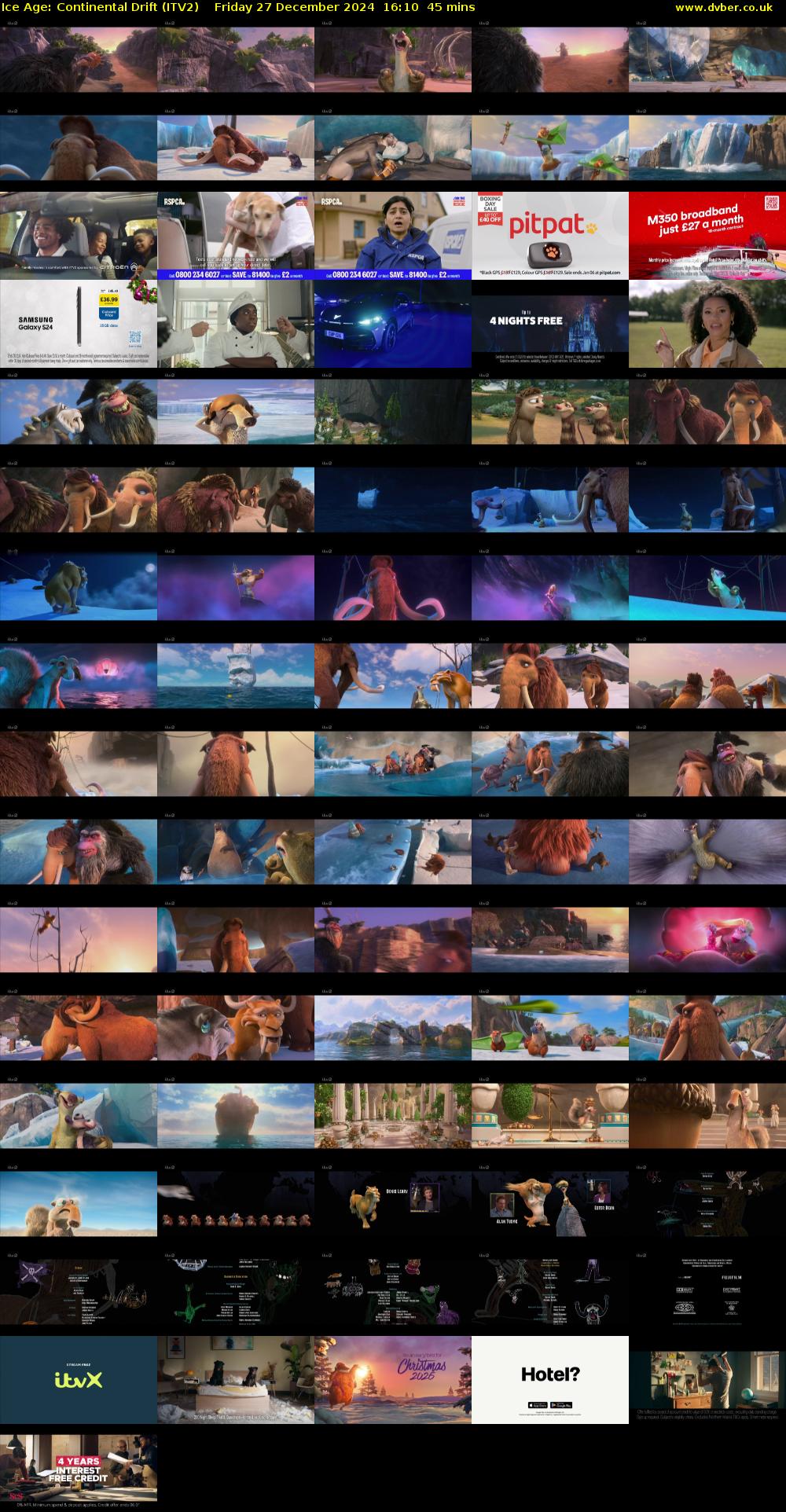 Ice Age: Continental Drift (ITV2) Friday 27 December 2024 16:10 - 16:55
