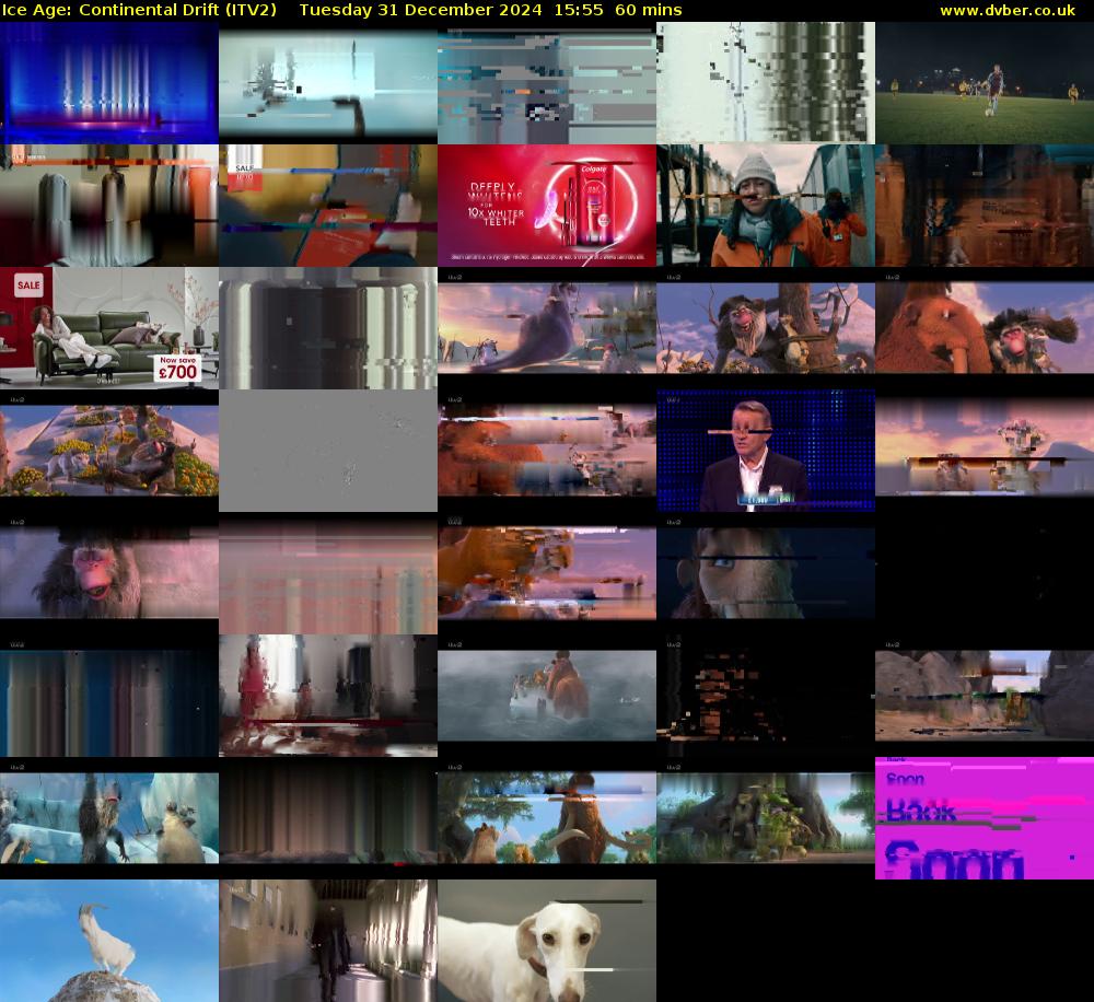 Ice Age: Continental Drift (ITV2) Tuesday 31 December 2024 15:55 - 16:55