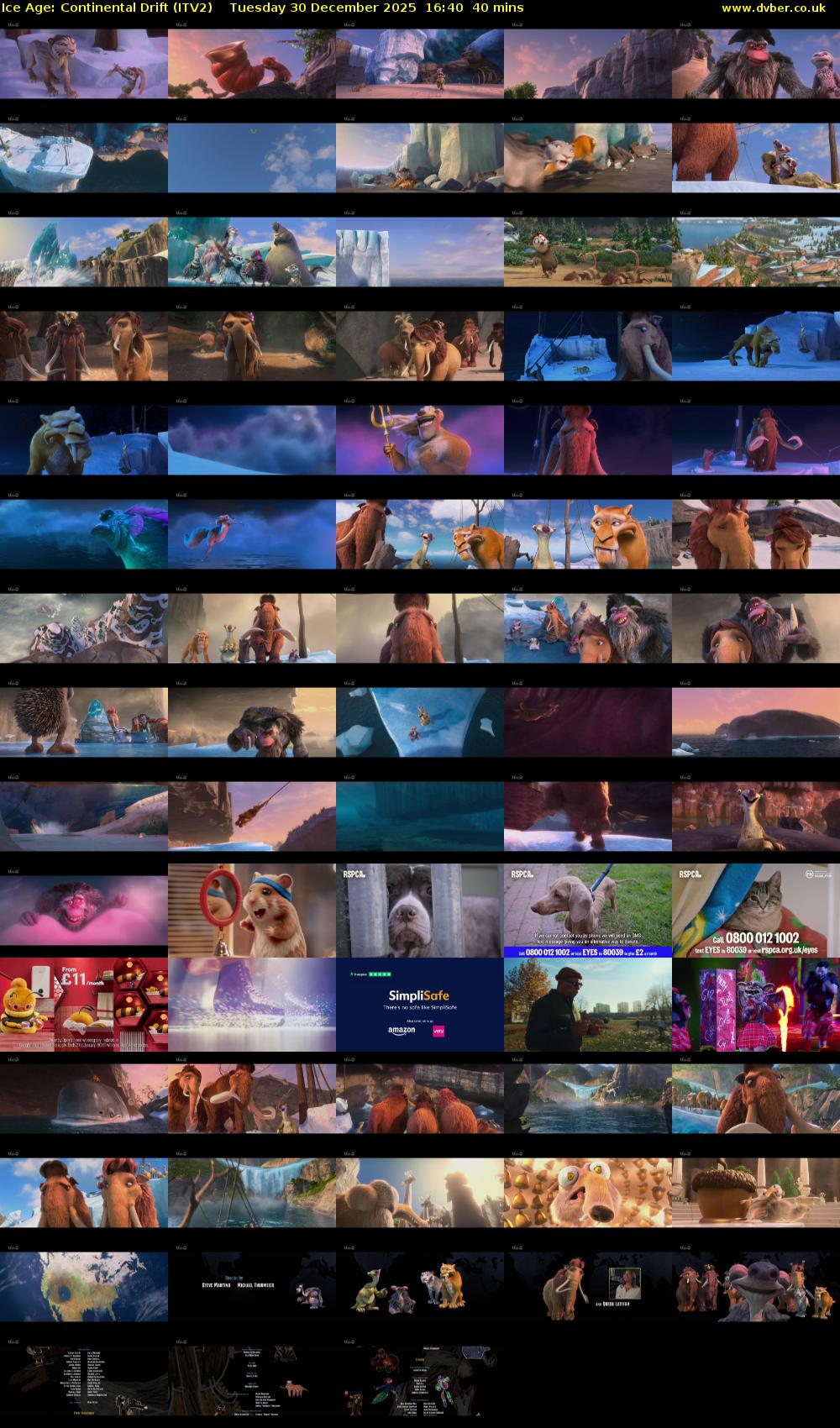 Ice Age: Continental Drift (ITV2) Tuesday 30 December 2025 16:40 - 17:20