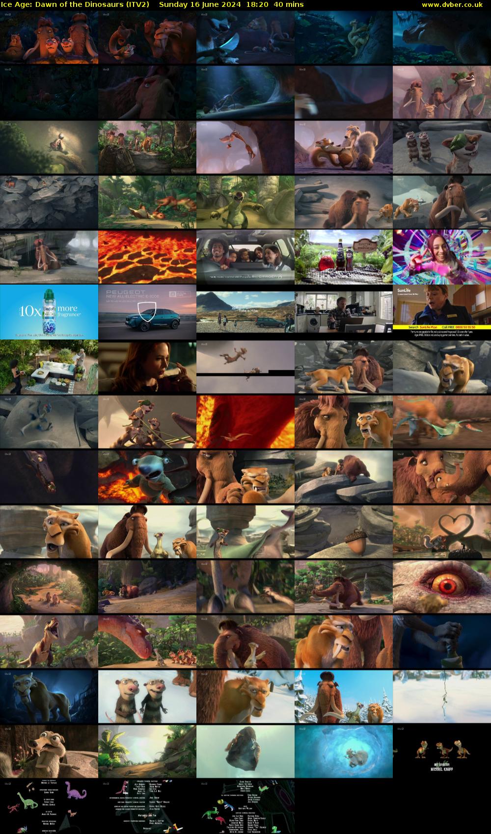 Ice Age: Dawn of the Dinosaurs (ITV2) Sunday 16 June 2024 18:20 - 19:00
