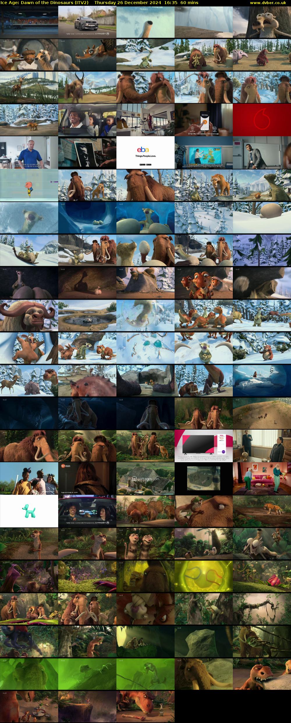 Ice Age: Dawn of the Dinosaurs (ITV2) Thursday 26 December 2024 16:35 - 17:35