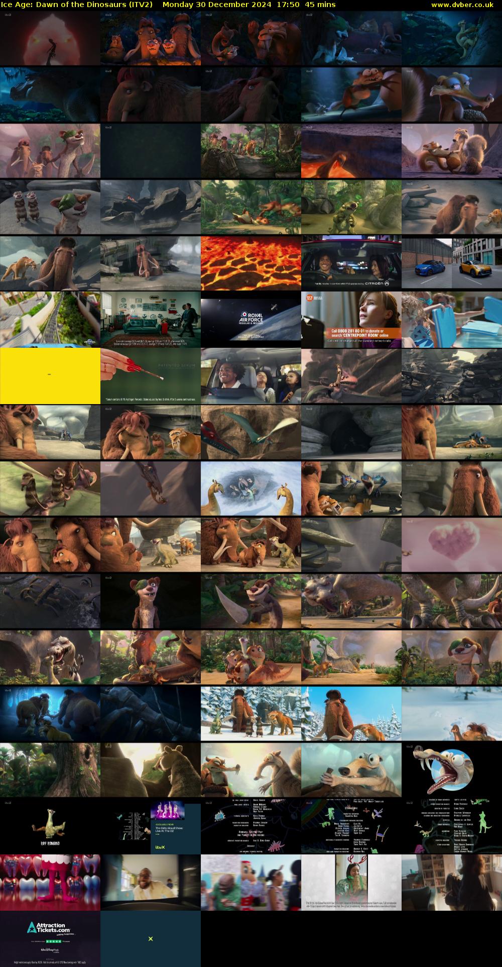 Ice Age: Dawn of the Dinosaurs (ITV2) Monday 30 December 2024 17:50 - 18:35