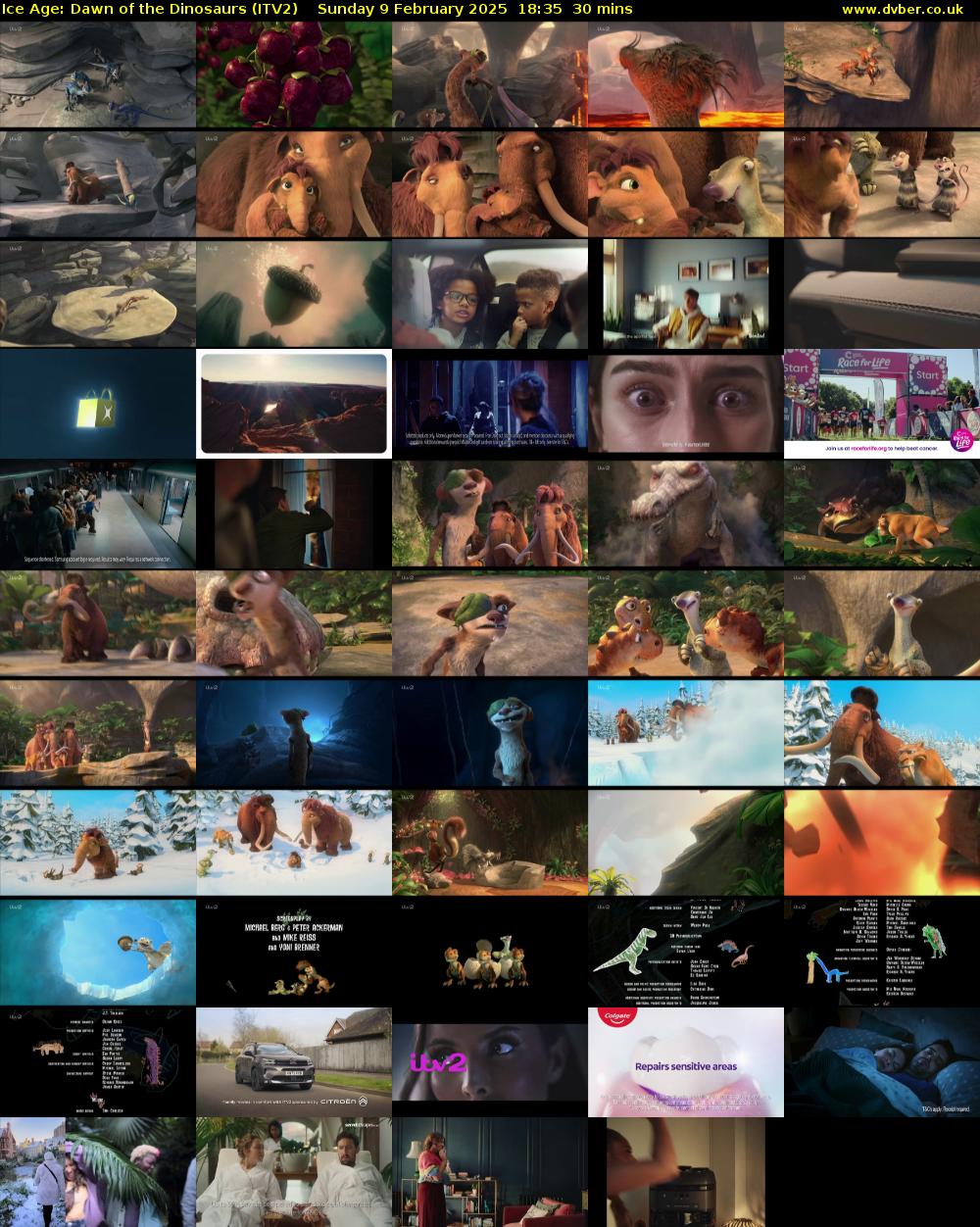 Ice Age: Dawn of the Dinosaurs (ITV2) Sunday 9 February 2025 18:35 - 19:05