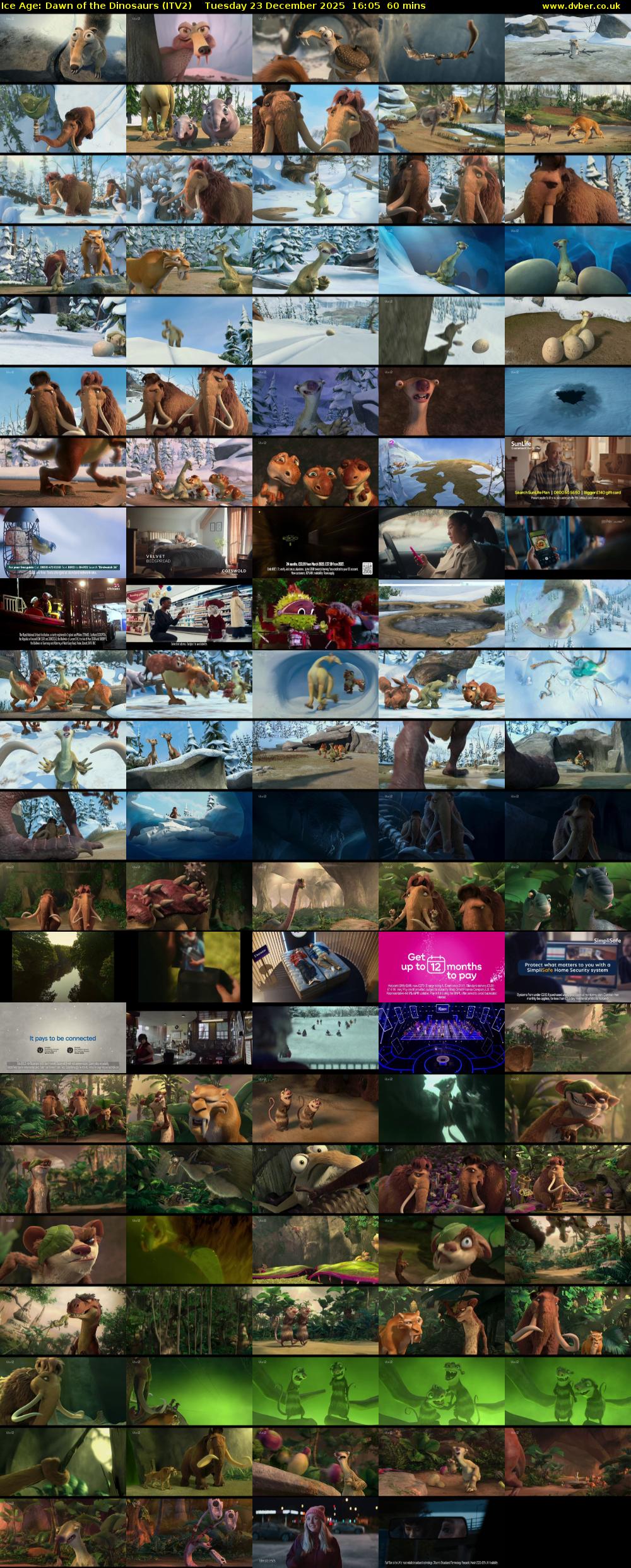 Ice Age: Dawn of the Dinosaurs (ITV2) Tuesday 23 December 2025 16:05 - 17:05