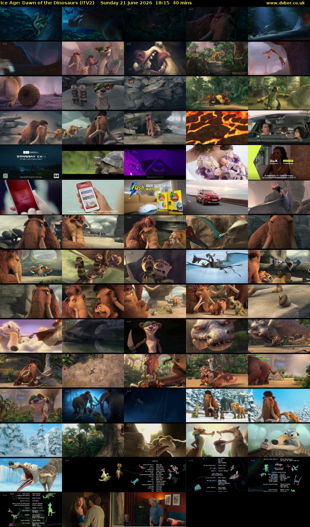 Ice Age: Dawn of the Dinosaurs (ITV2) Sunday 21 June 2026 18:15 - 18:55