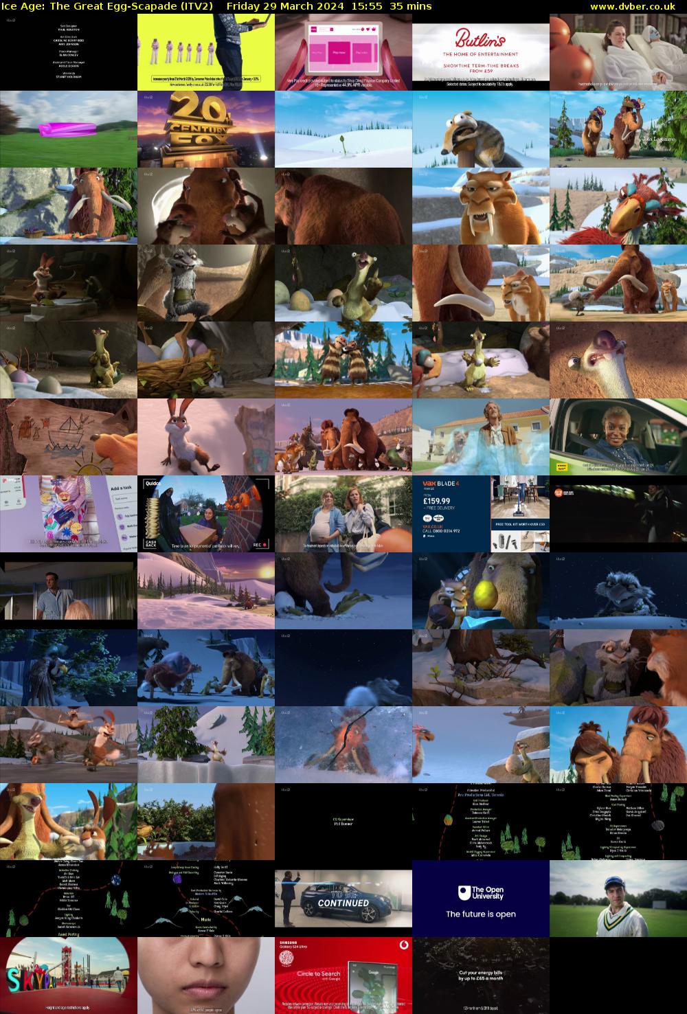 Ice Age: The Great Egg-Scapade (ITV2) Friday 29 March 2024 15:55 - 16:30