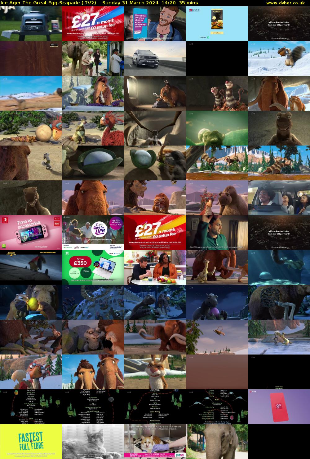 Ice Age: The Great Egg-Scapade (ITV2) Sunday 31 March 2024 14:20 - 14:55