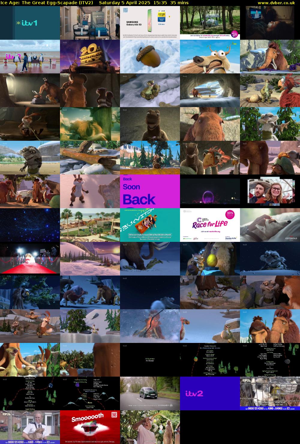 Ice Age: The Great Egg-Scapade (ITV2) Saturday 5 April 2025 15:35 - 16:10