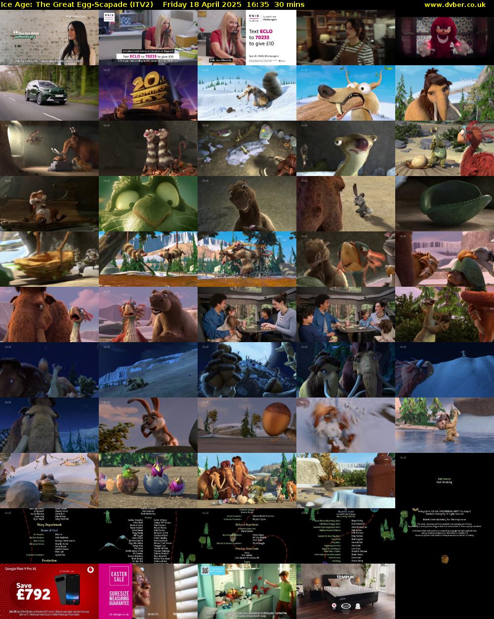 Ice Age: The Great Egg-Scapade (ITV2) Friday 18 April 2025 16:35 - 17:05