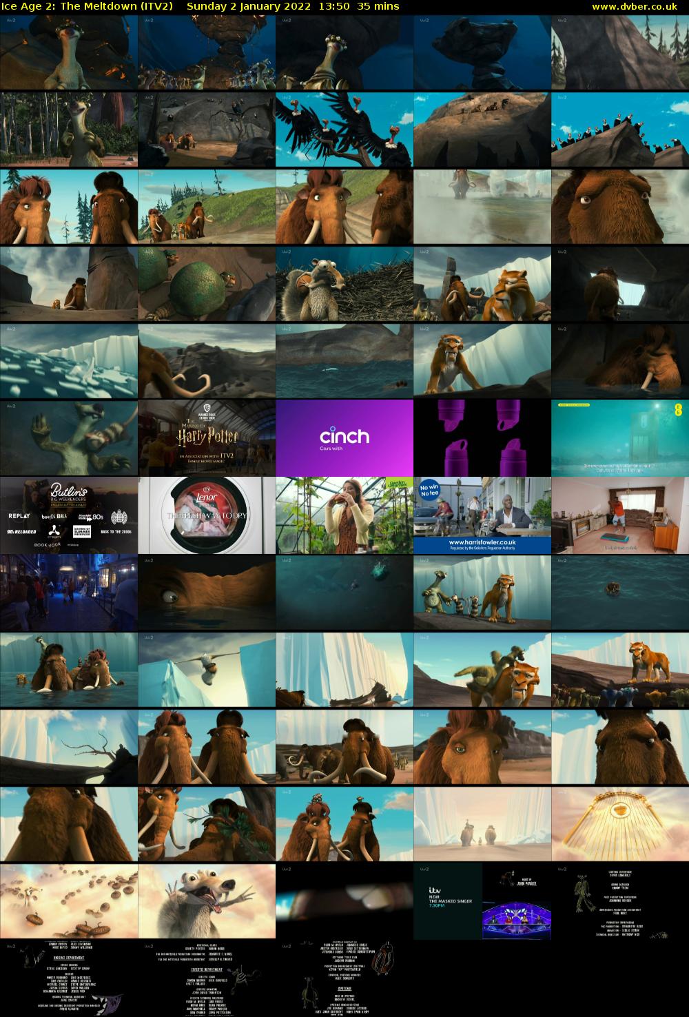 Ice Age 2: The Meltdown (ITV2) Sunday 2 January 2022 13:50 - 14:25