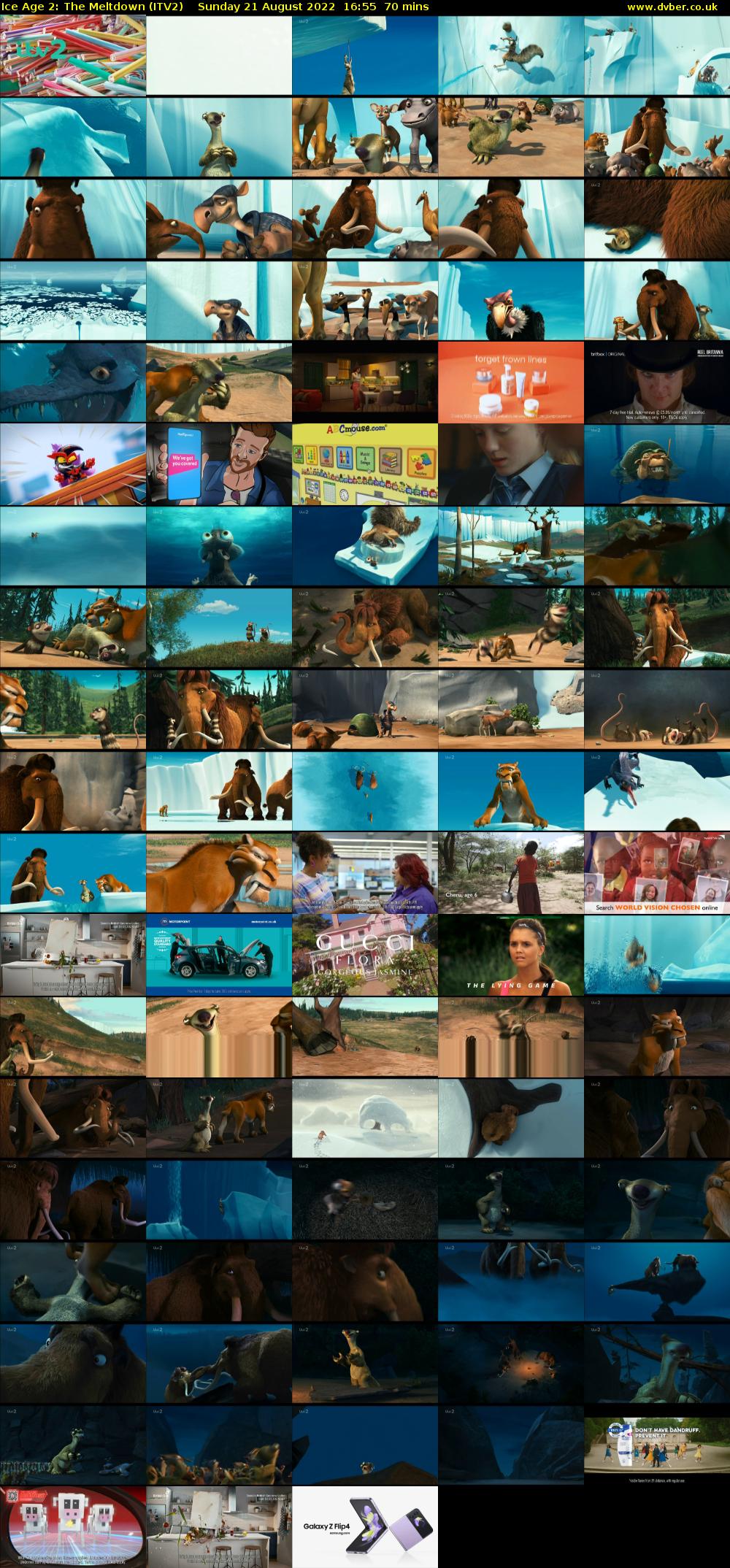 Ice Age 2: The Meltdown (ITV2) Sunday 21 August 2022 16:55 - 18:05