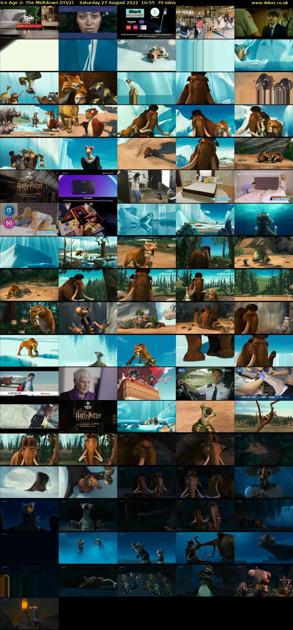 Ice Age 2: The Meltdown (ITV2) Saturday 27 August 2022 16:55 - 18:05