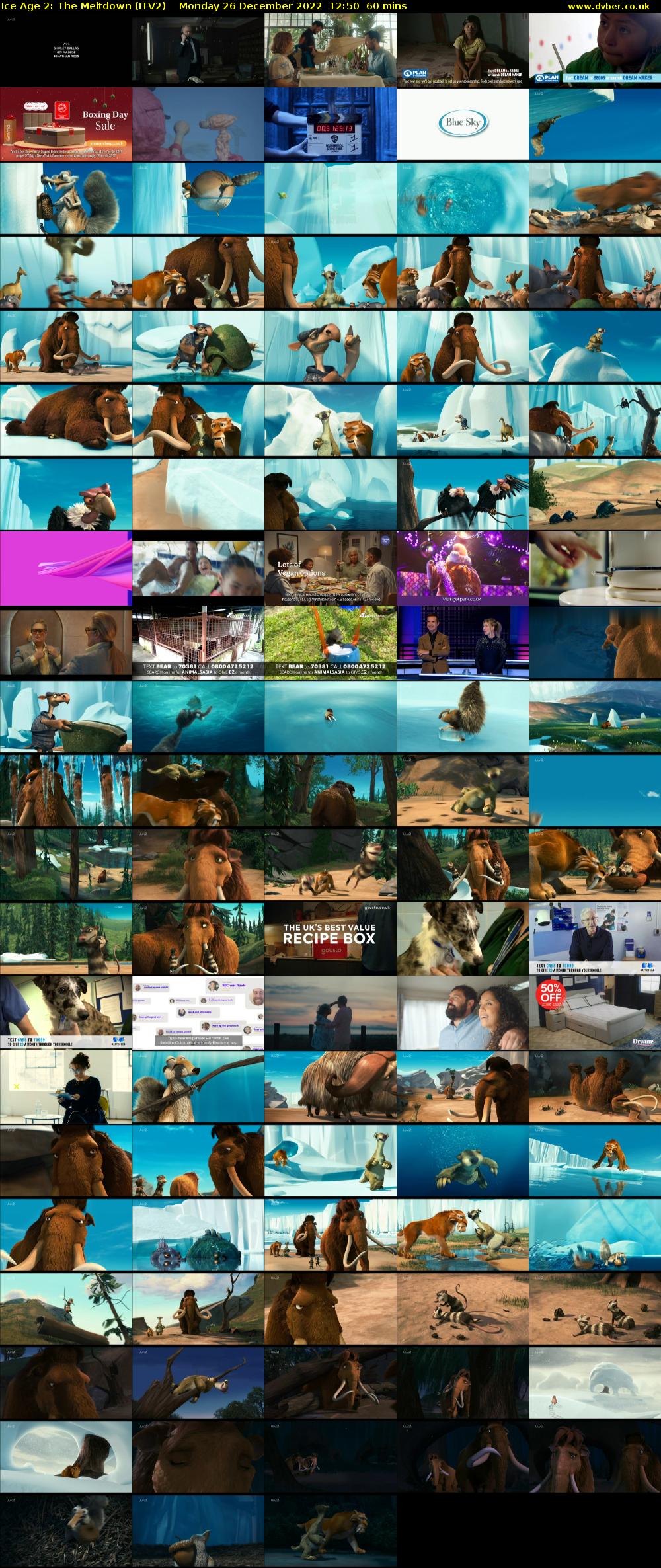Ice Age 2: The Meltdown (ITV2) Monday 26 December 2022 12:50 - 13:50