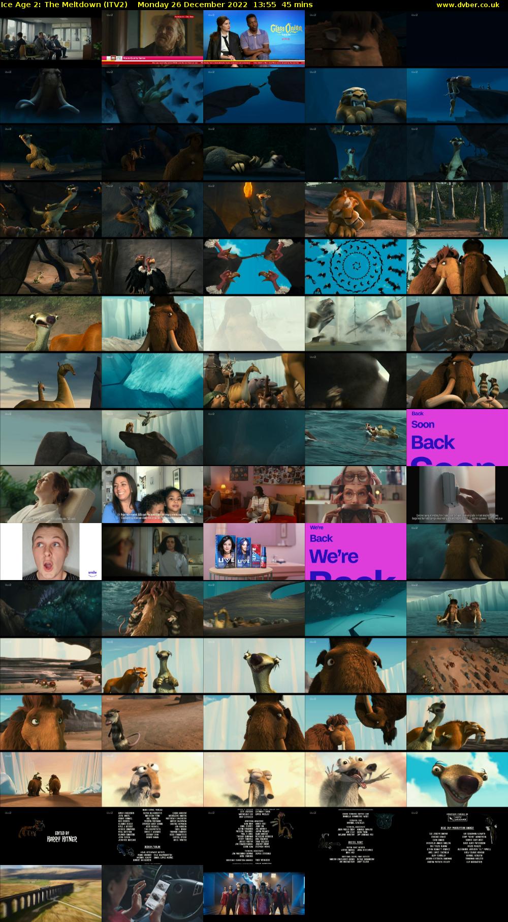 Ice Age 2: The Meltdown (ITV2) Monday 26 December 2022 13:55 - 14:40