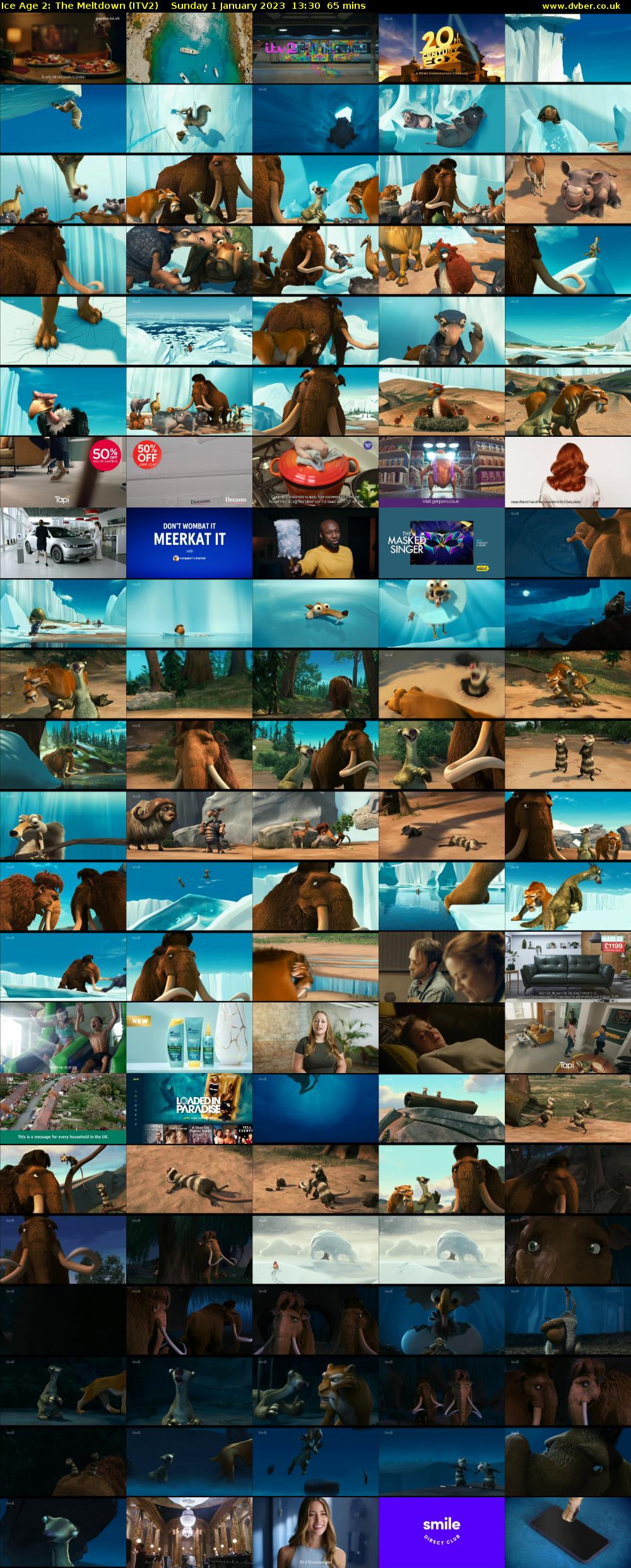 Ice Age 2: The Meltdown (ITV2) Sunday 1 January 2023 13:30 - 14:35