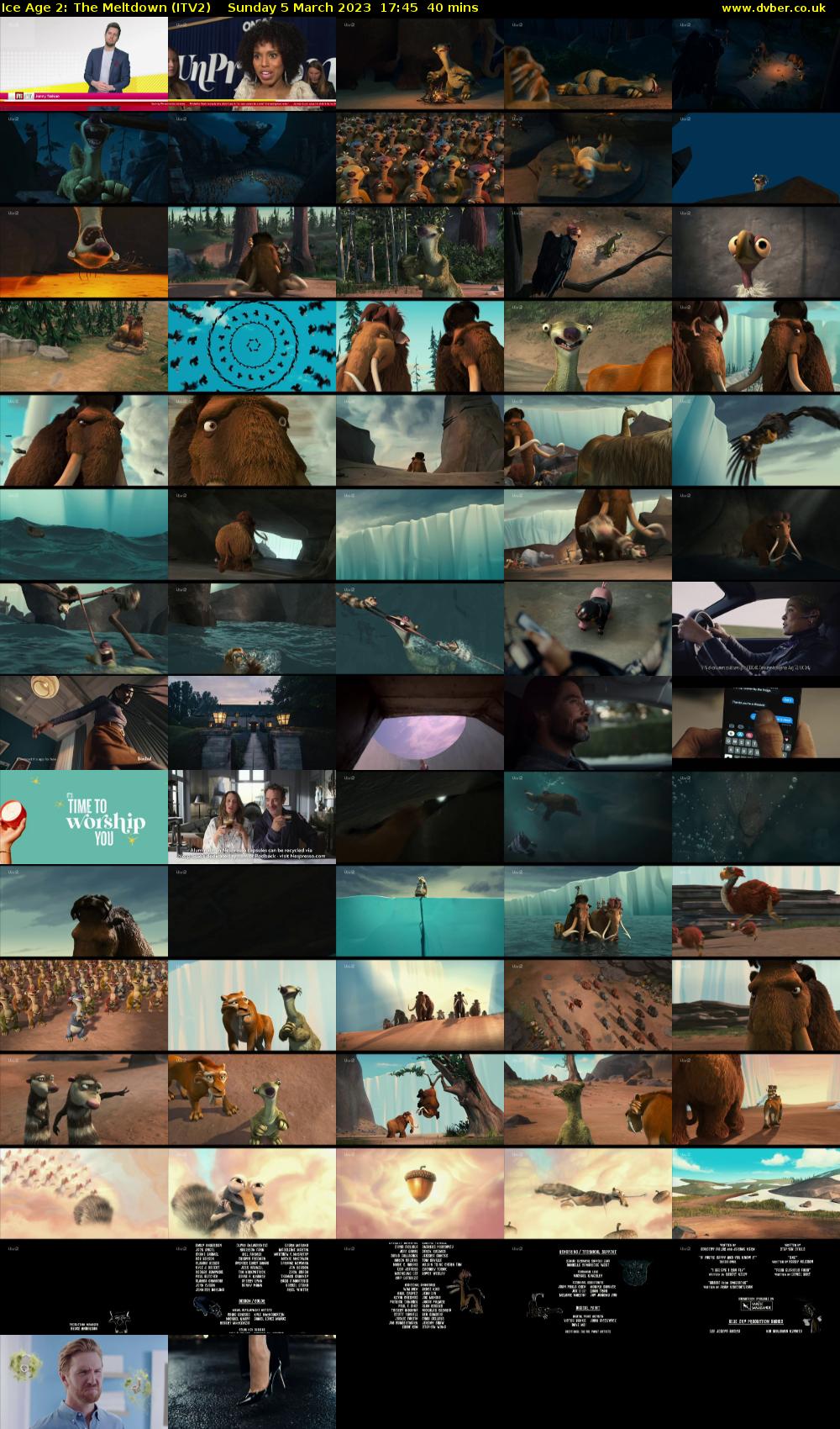 Ice Age 2: The Meltdown (ITV2) Sunday 5 March 2023 17:45 - 18:25