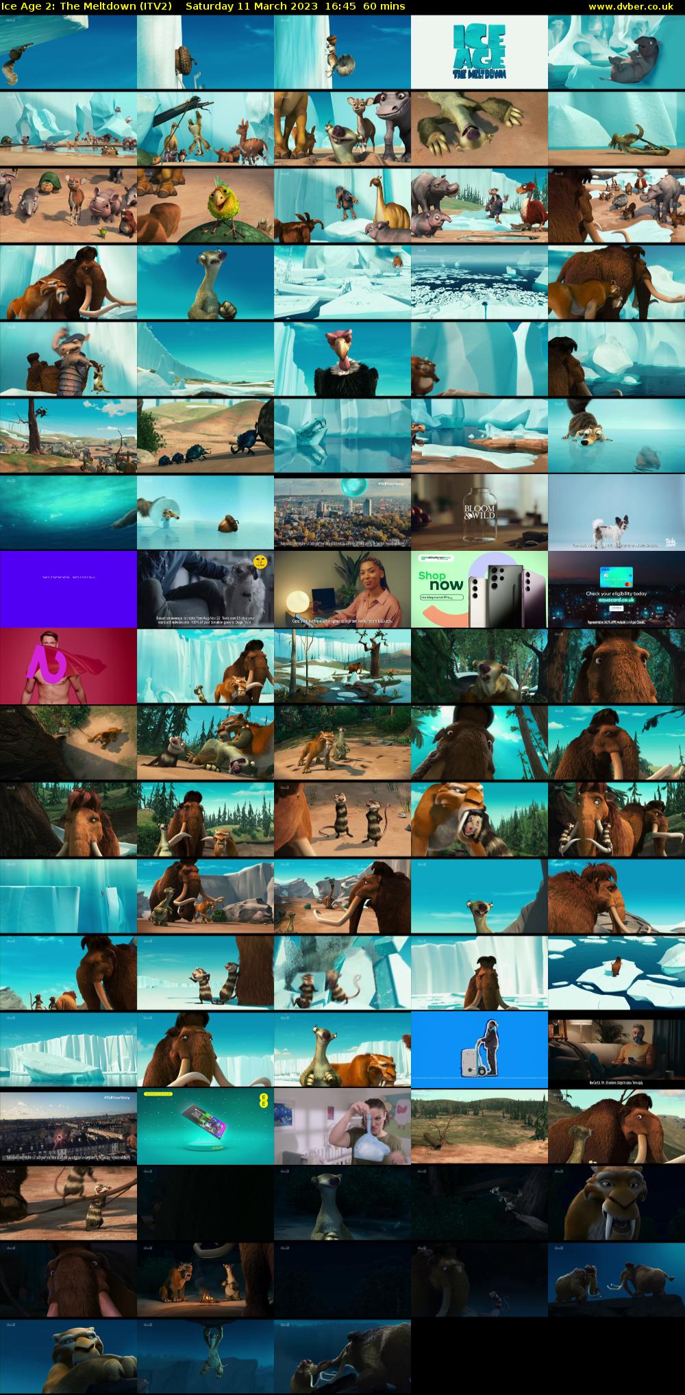 Ice Age 2: The Meltdown (ITV2) Saturday 11 March 2023 16:45 - 17:45