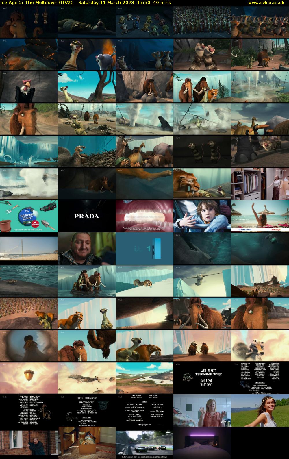 Ice Age 2: The Meltdown (ITV2) Saturday 11 March 2023 17:50 - 18:30