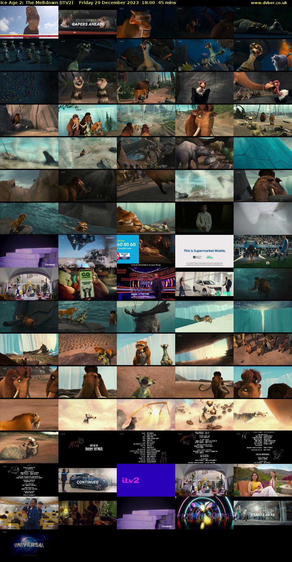 Ice Age 2: The Meltdown (ITV2) Friday 29 December 2023 18:00 - 18:45