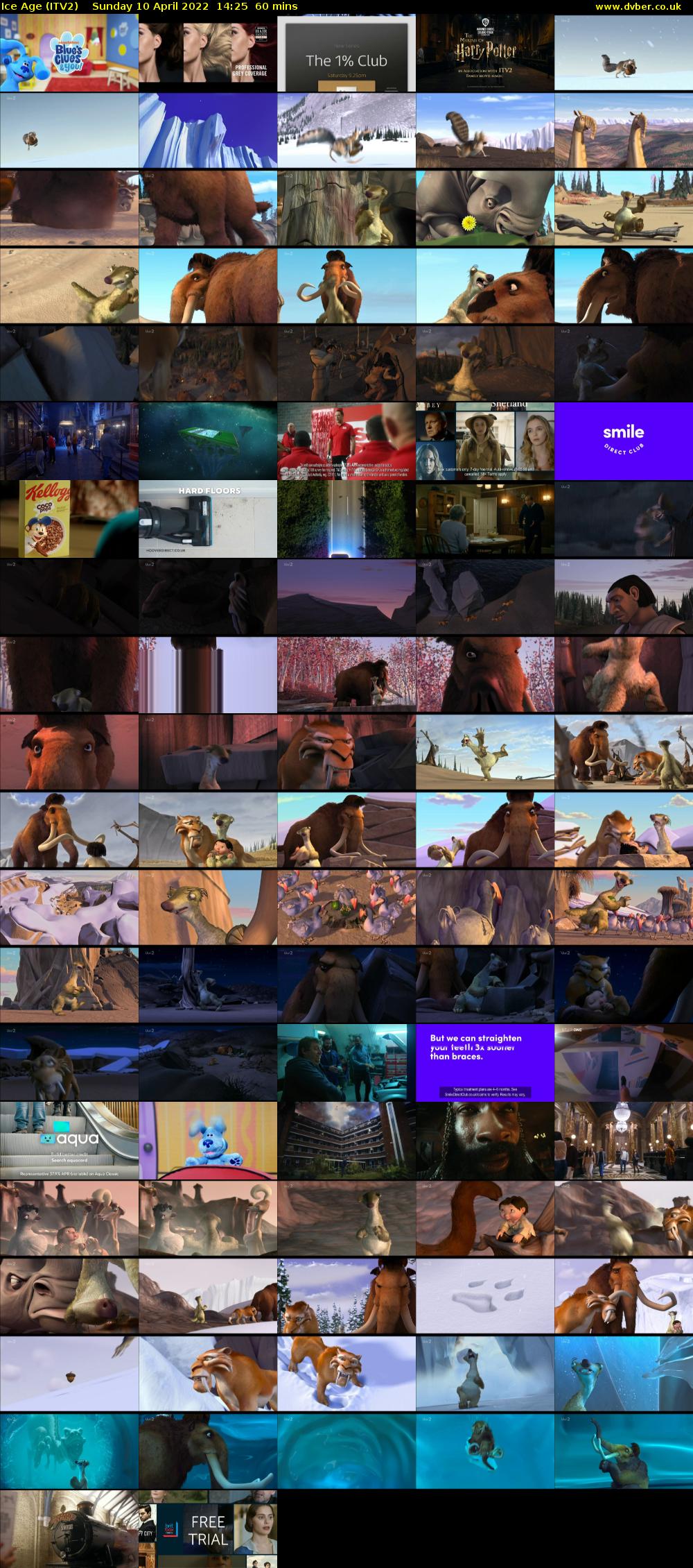 Ice Age (ITV2) Sunday 10 April 2022 14:25 - 15:25
