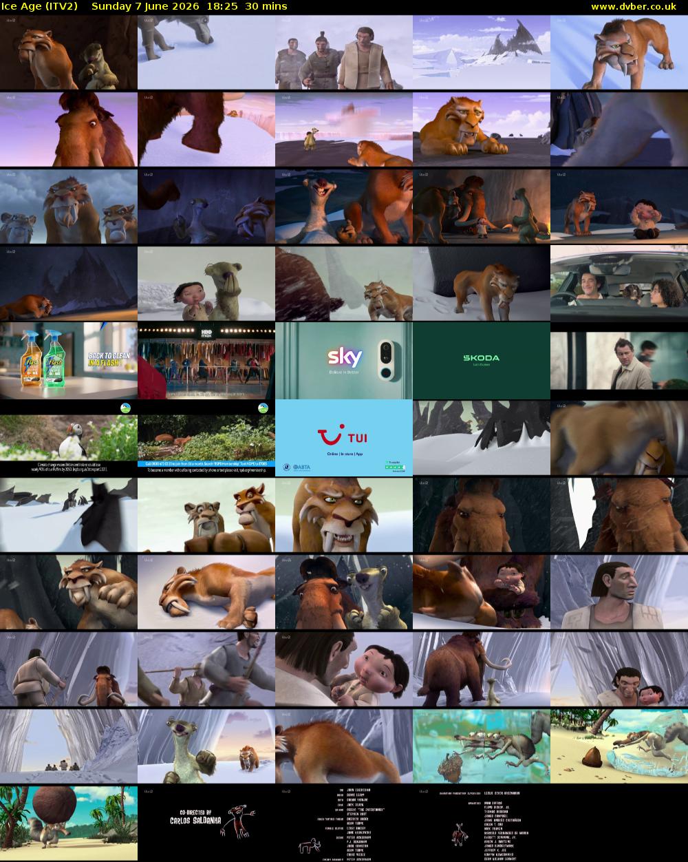 Ice Age (ITV2) Sunday 7 June 2026 18:25 - 18:55