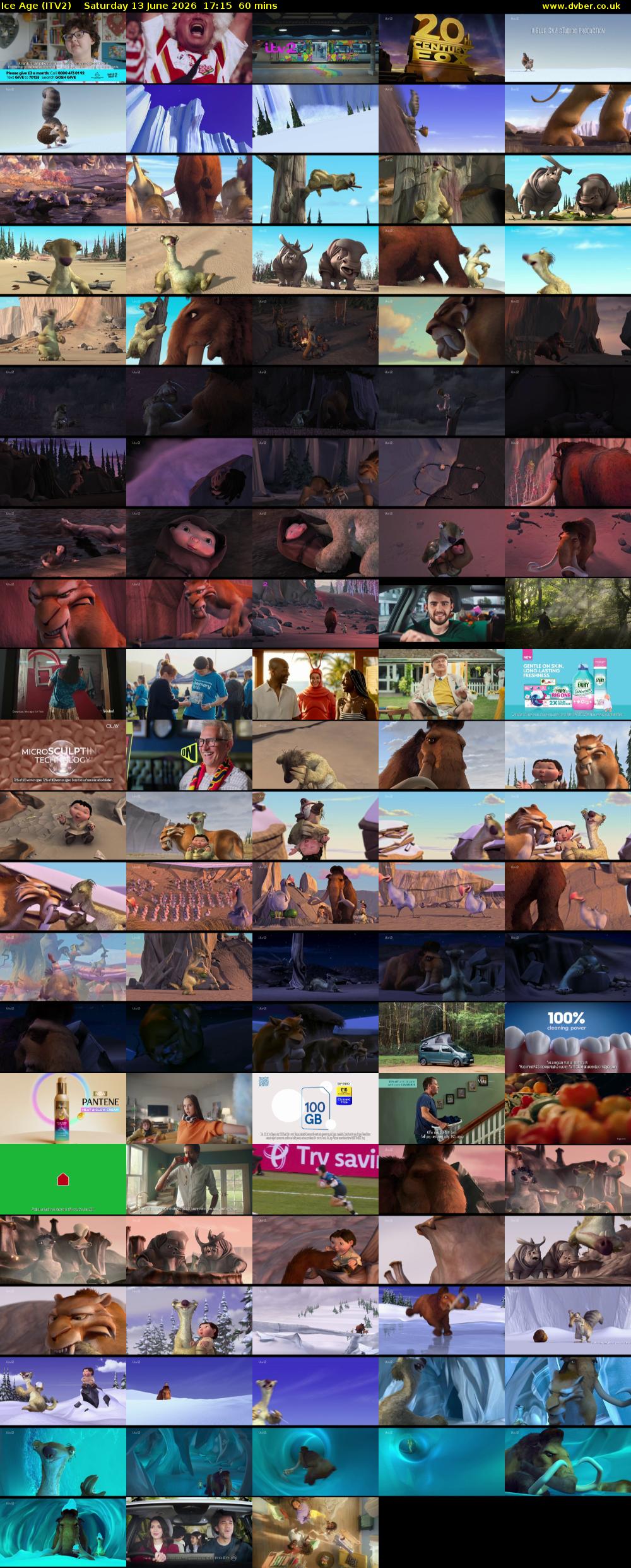 Ice Age (ITV2) Saturday 13 June 2026 17:15 - 18:15