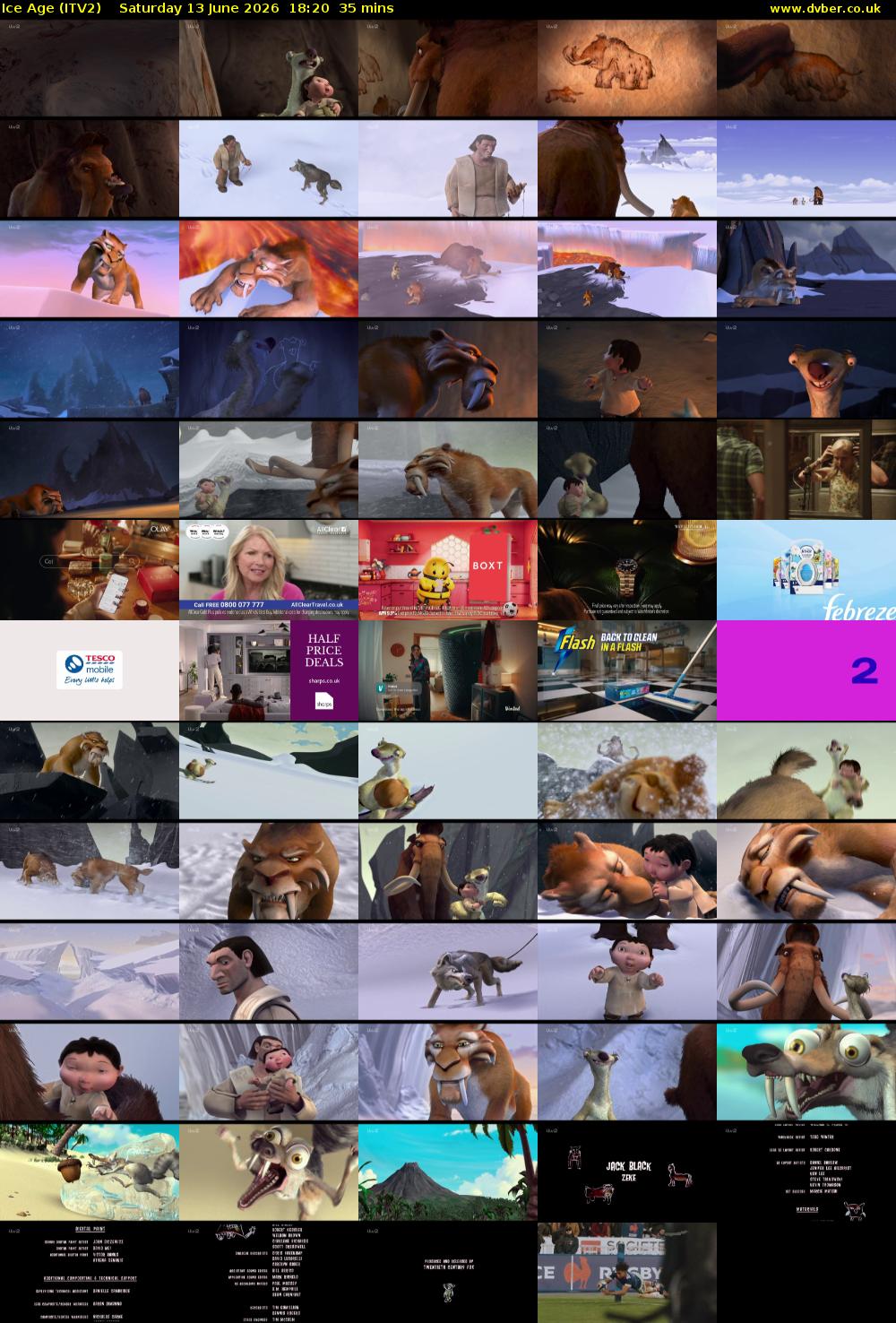 Ice Age (ITV2) Saturday 13 June 2026 18:20 - 18:55