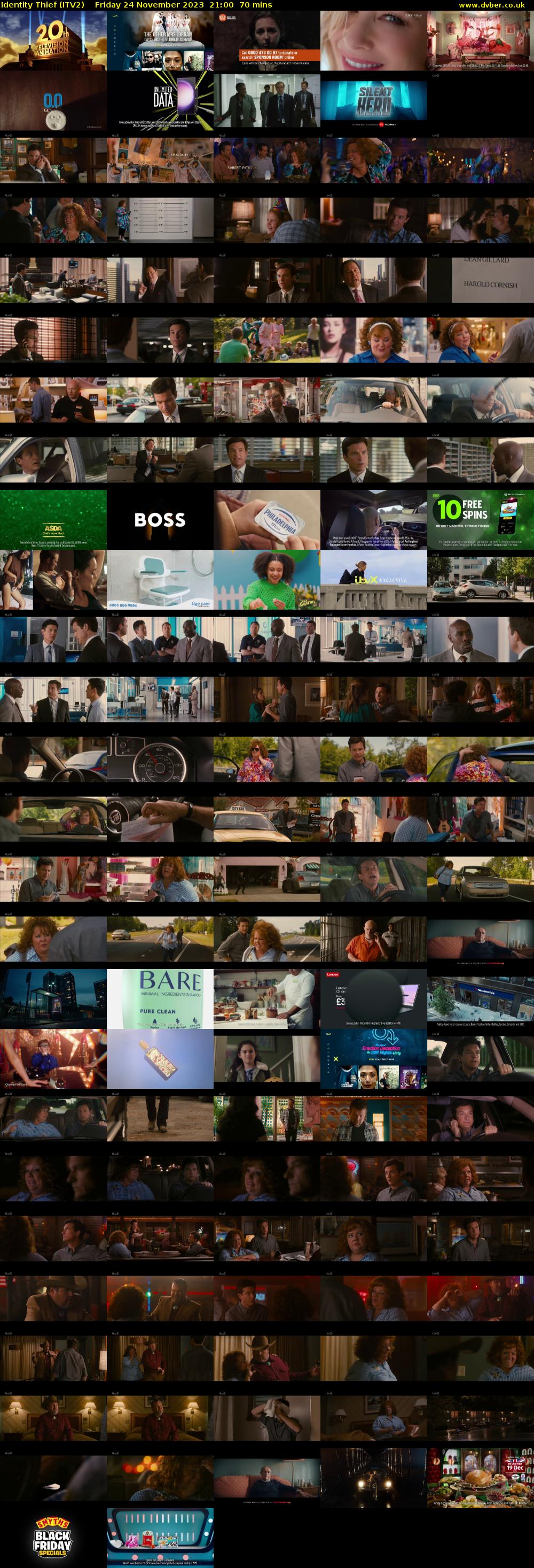 Identity Thief (ITV2) Friday 24 November 2023 21:00 - 22:10