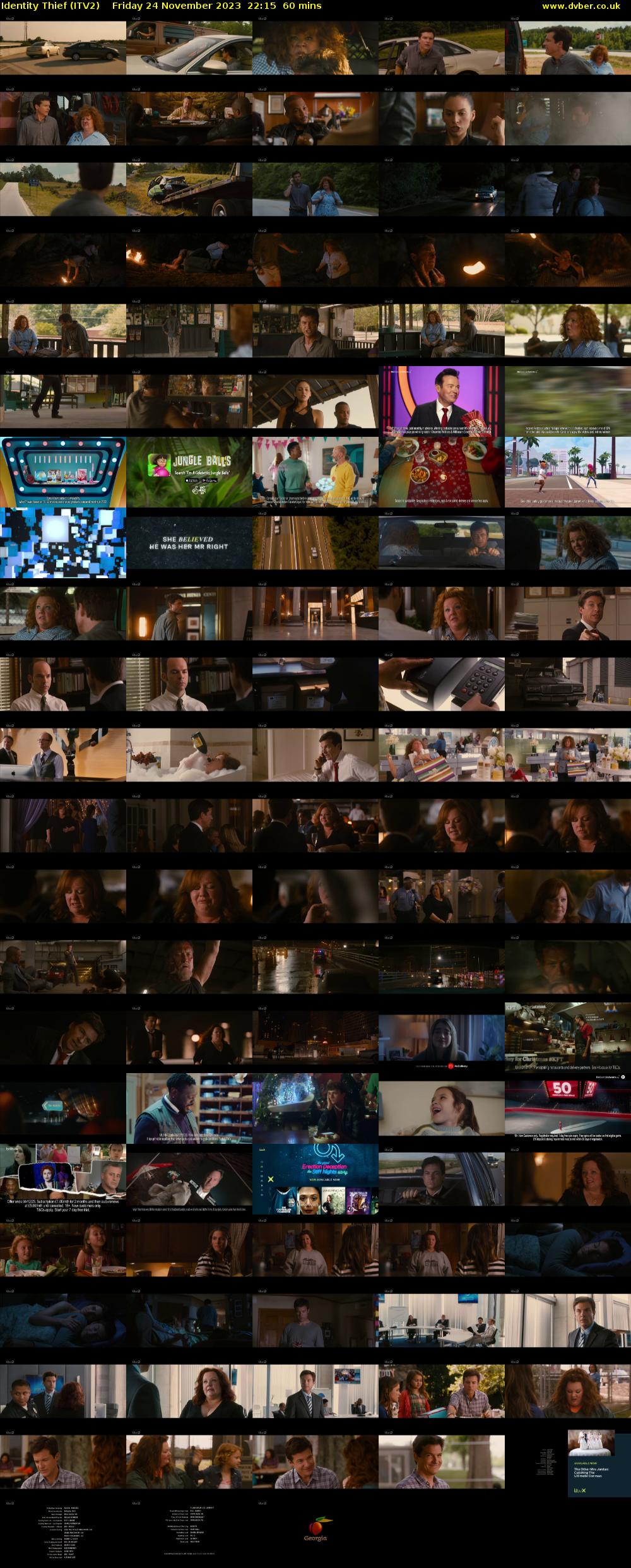 Identity Thief (ITV2) Friday 24 November 2023 22:15 - 23:15