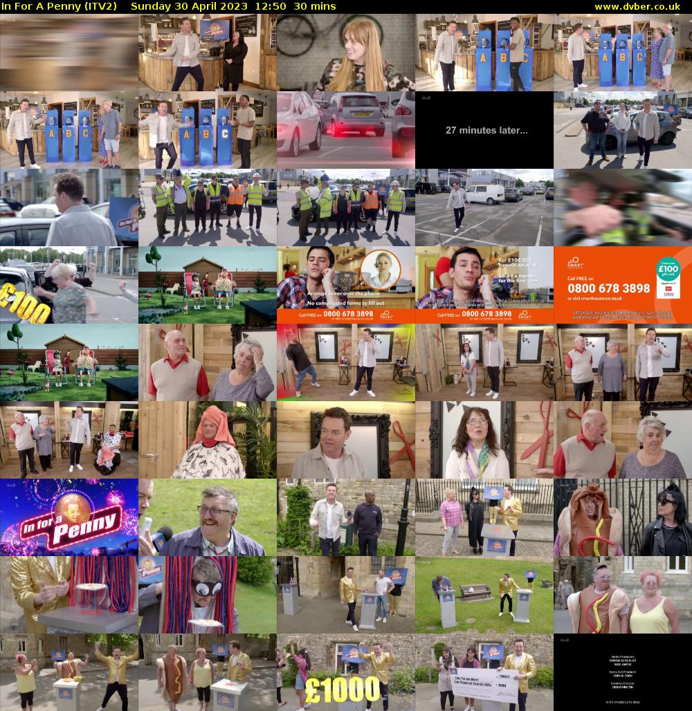 In For A Penny (ITV2) Sunday 30 April 2023 12:50 - 13:20