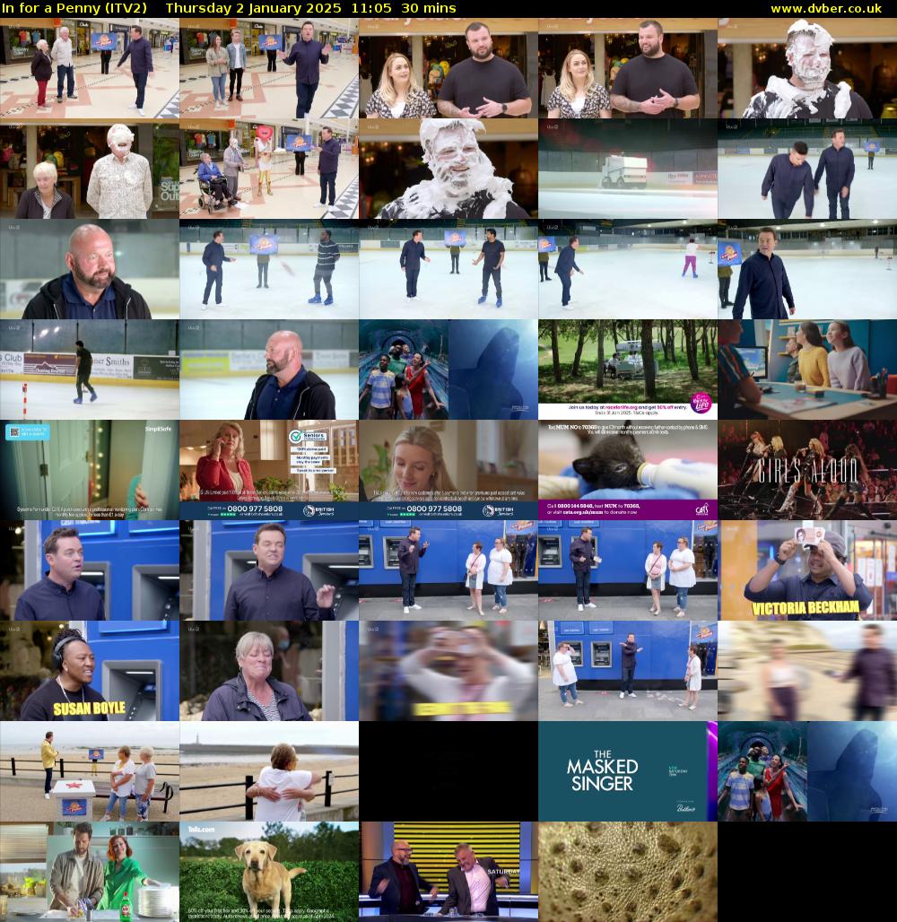 In For A Penny (ITV2) Thursday 2 January 2025 11:05 - 11:35