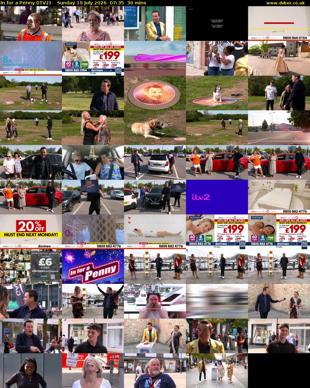 In For A Penny (ITV2) Sunday 19 July 2026 07:35 - 08:05