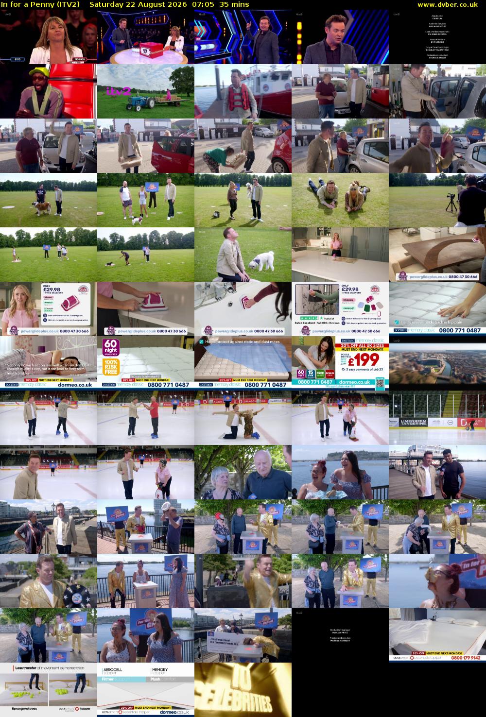 In For A Penny (ITV2) Saturday 22 August 2026 07:05 - 07:40