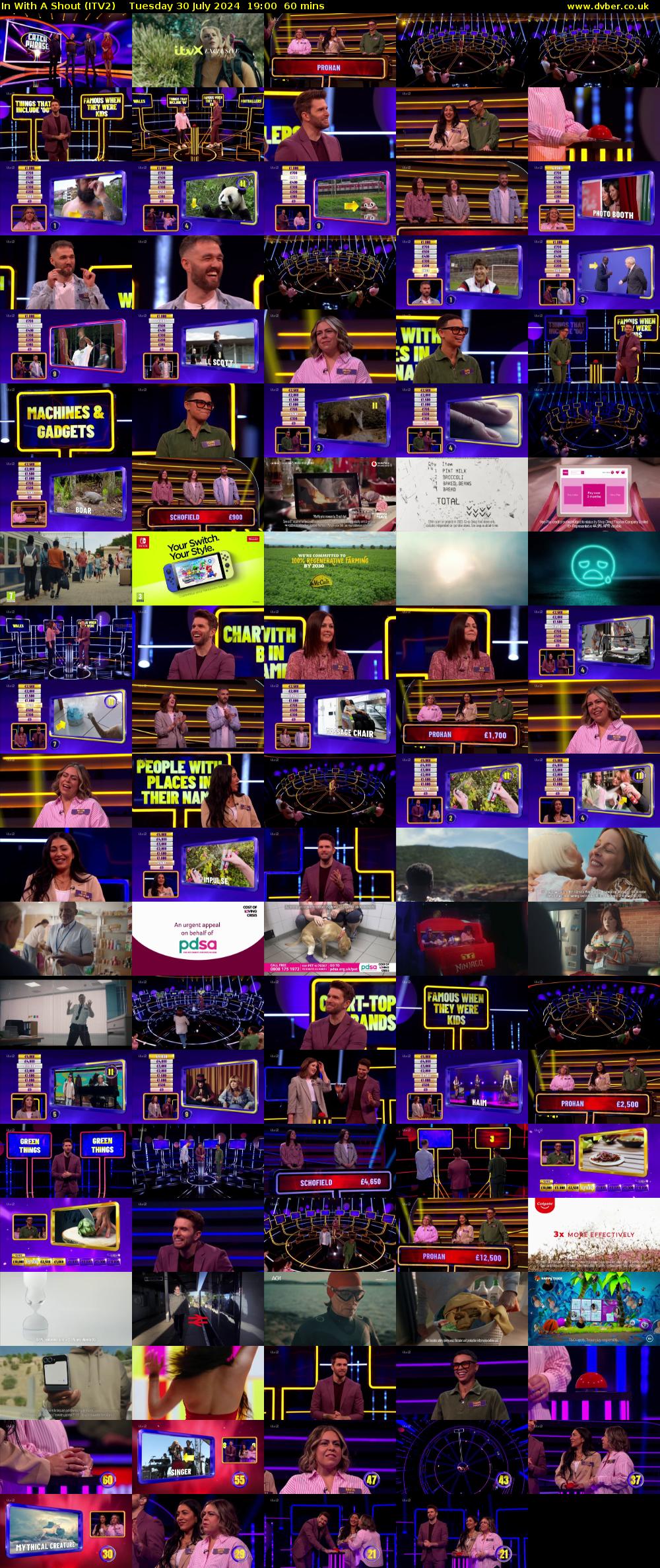 In With A Shout (ITV2) Tuesday 30 July 2024 19:00 - 20:00