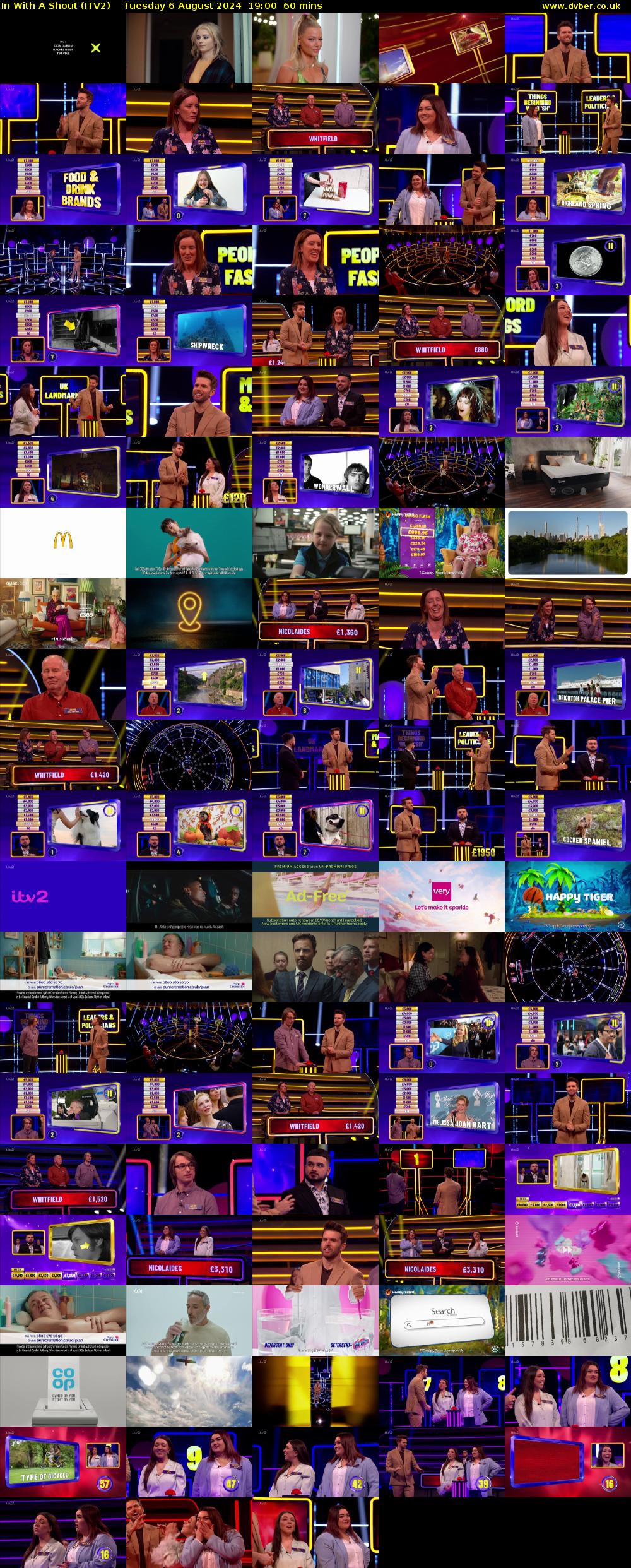 In With A Shout (ITV2) Tuesday 6 August 2024 19:00 - 20:00