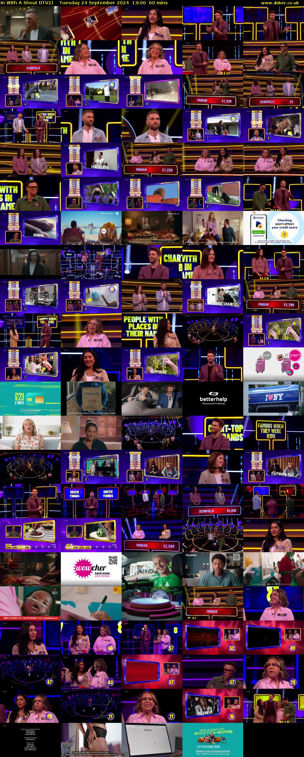 In With A Shout (ITV2) Tuesday 24 September 2024 13:00 - 14:00
